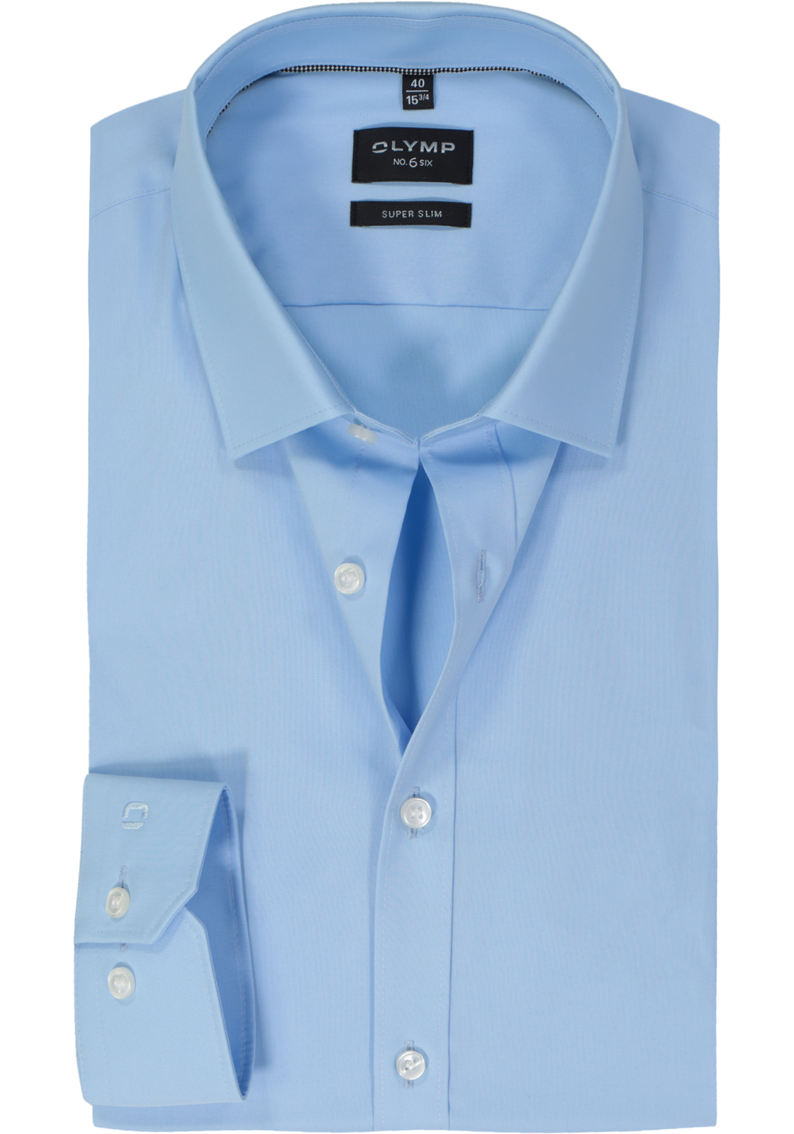 OLYMP No. Six super slim fit overhemd, lichtblauw OLYMP No. Six super slim fit overhemd, lichtblauw