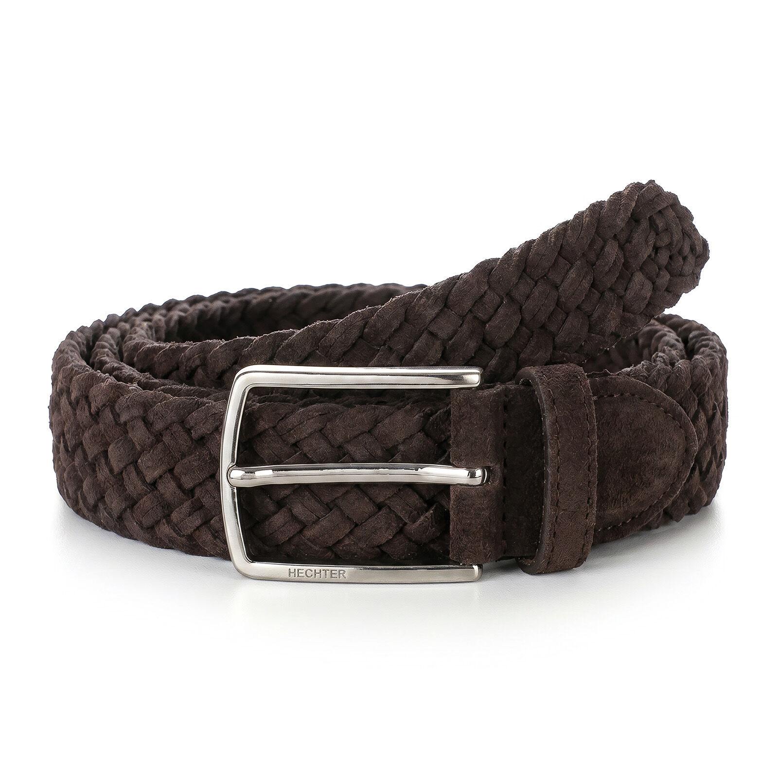 HECHTER leren heren riem, bruin