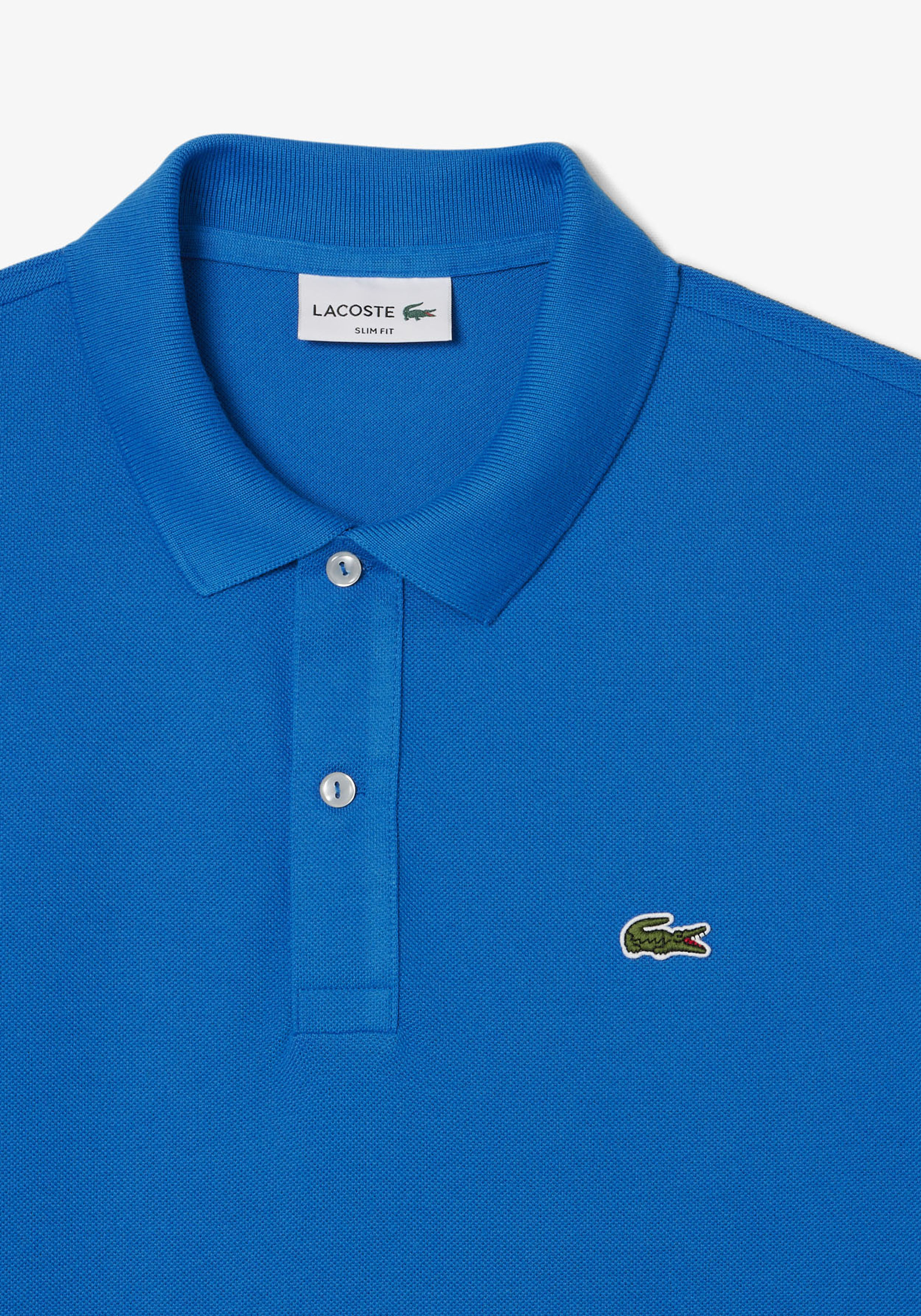 Lacoste Slim Fit polo, kobaltblauw