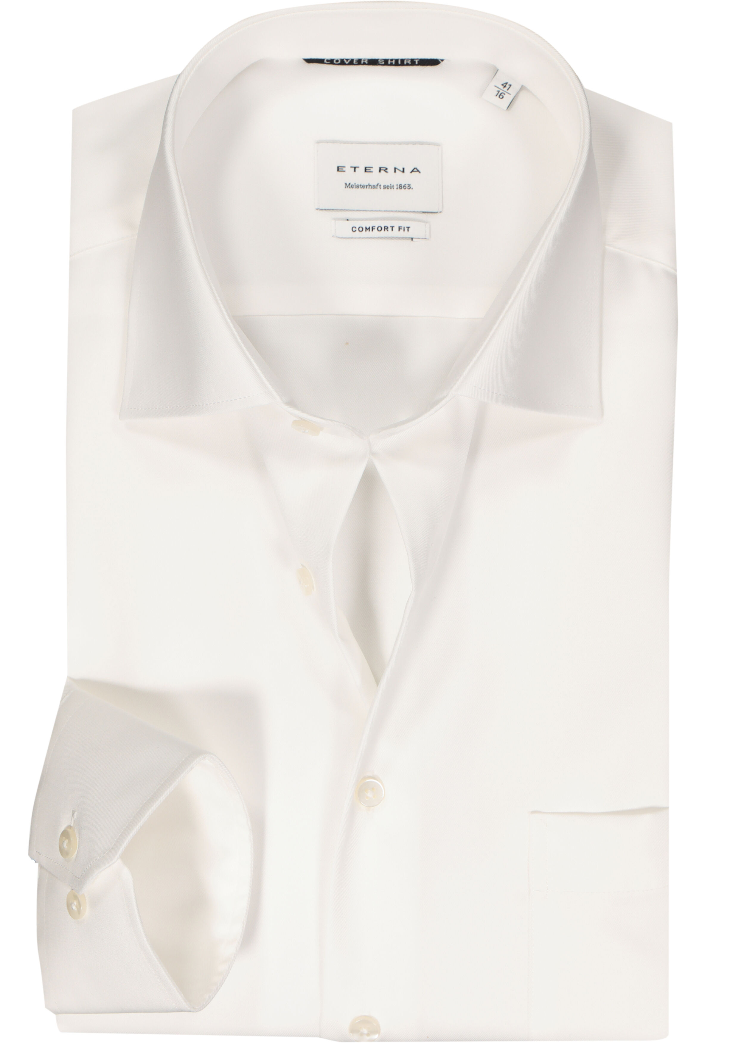 ETERNA comfort fit overhemd, twill, ecru