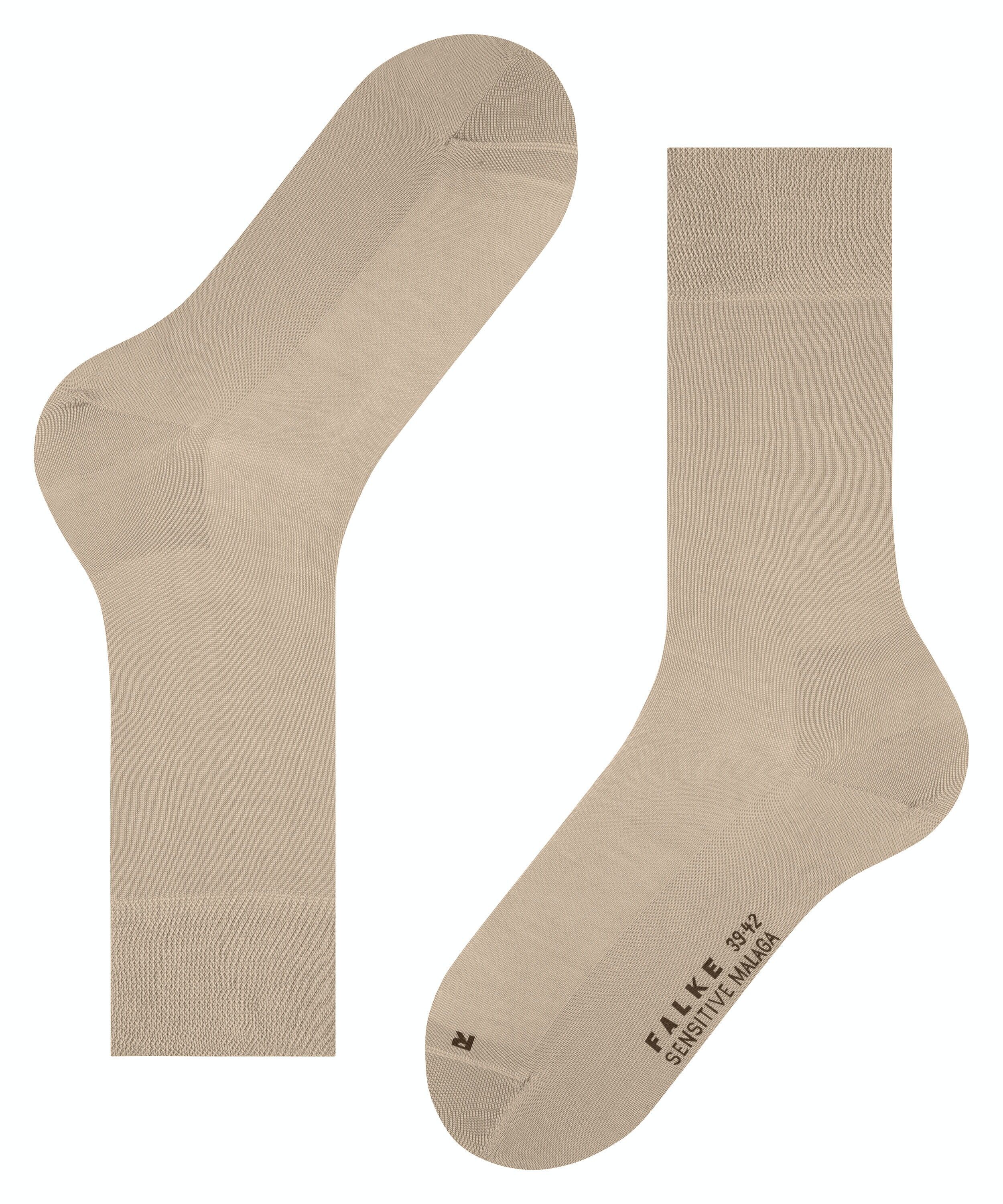 FALKE Sensitive Malaga herensokken, beige (silk)