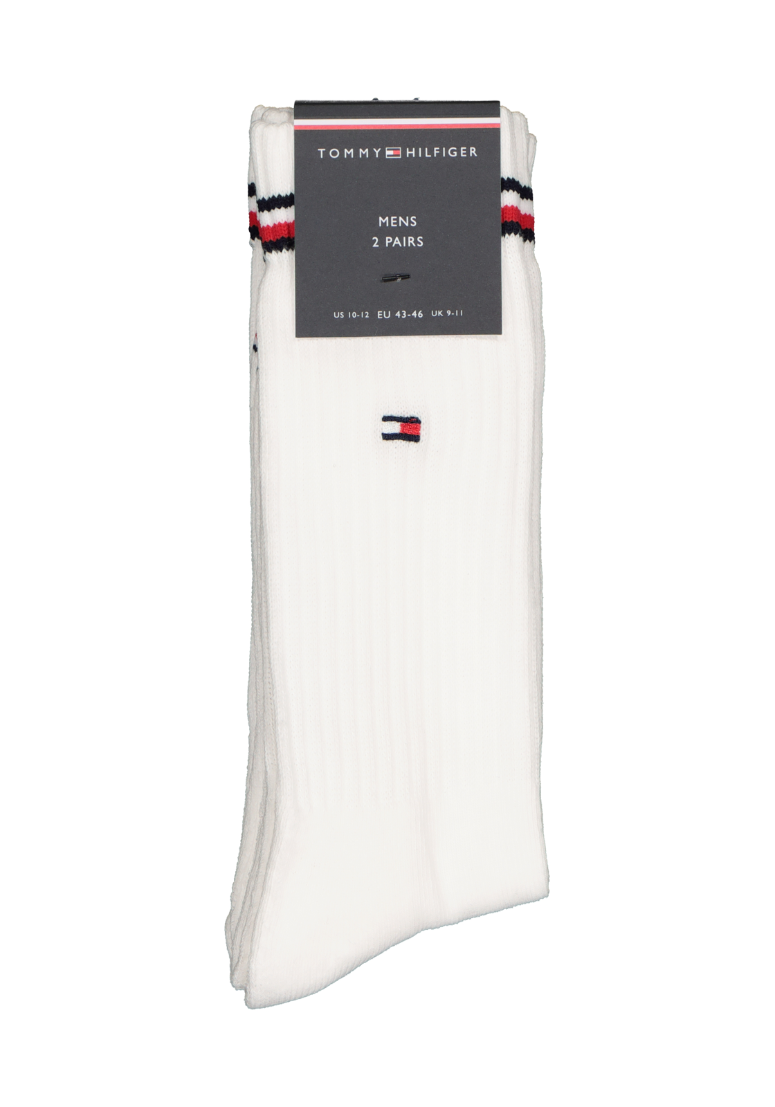 5-8718824976716_sok_HR Tommy Hilfiger Iconic Sport Socks (2-pack), heren sportsokken katoen, wit