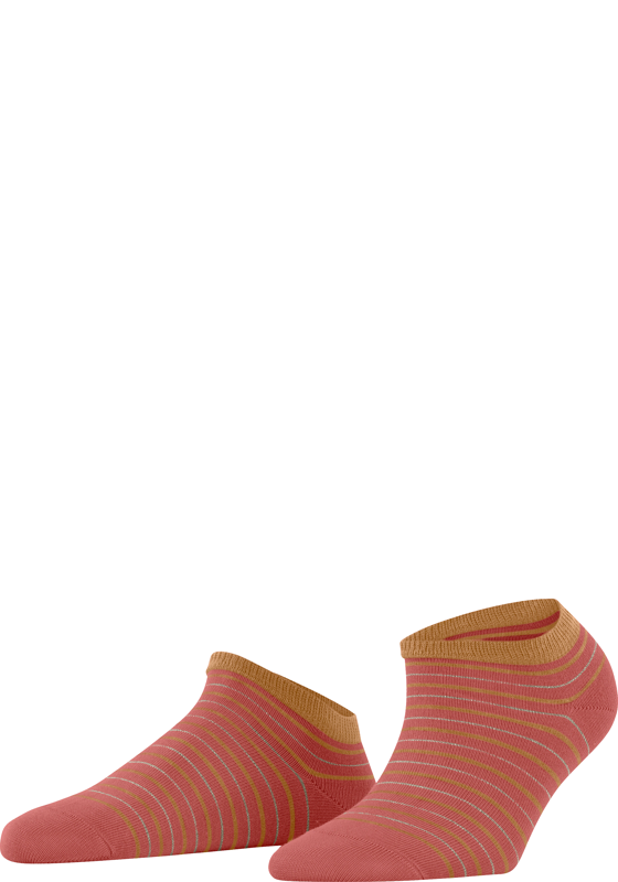 FALKE Stripe Shimmer dames sneakersokken, kreeftoranje (lobster) FALKE Stripe Shimmer dames sneakersokken, kreeftoranje (lobster)