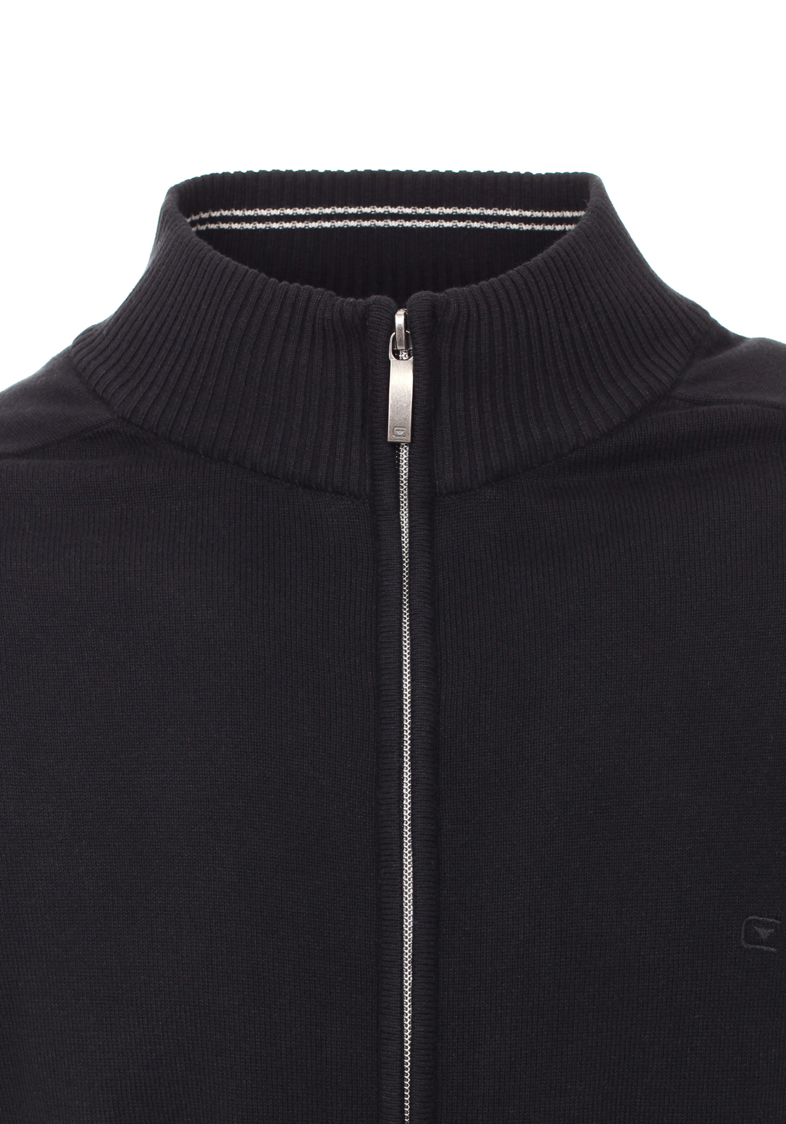 3-4060031197298-casa-moda-vest_HR CASA MODA heren vest katoen, met rits, zwart