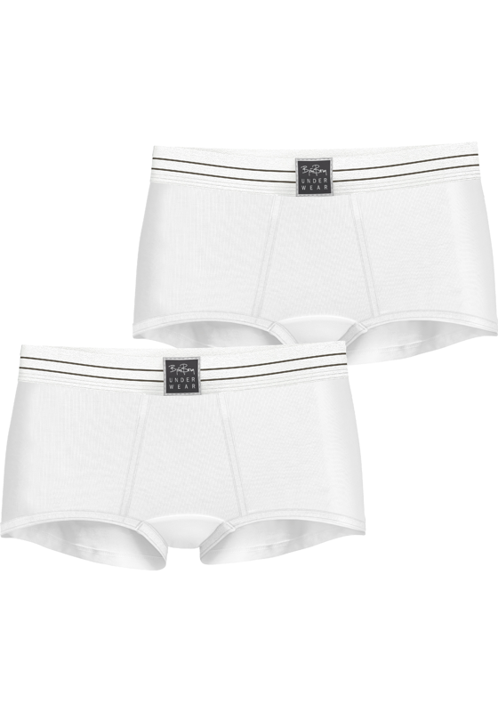 Bjorn Borg dames Core minishorts, boxers korte pijpen (2-pack), wit, wit Bjorn Borg dames Core minishorts, boxers korte pijpen (2-pack), wit, wit