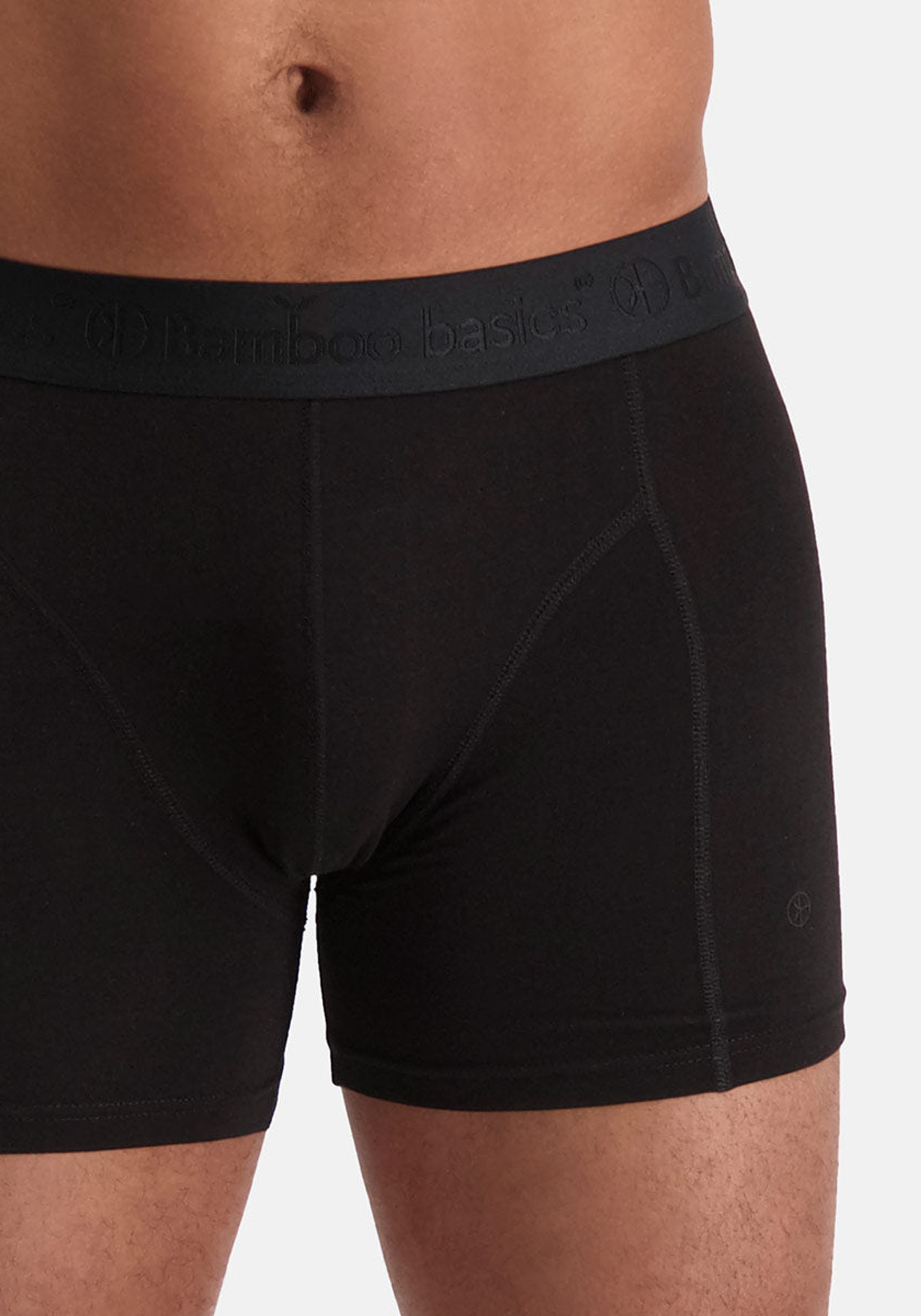 Bamboo Basics Rico boxershorts (7-pack), heren boxershort, 3x zwart, 2x legergroen, 2x donkerblauw