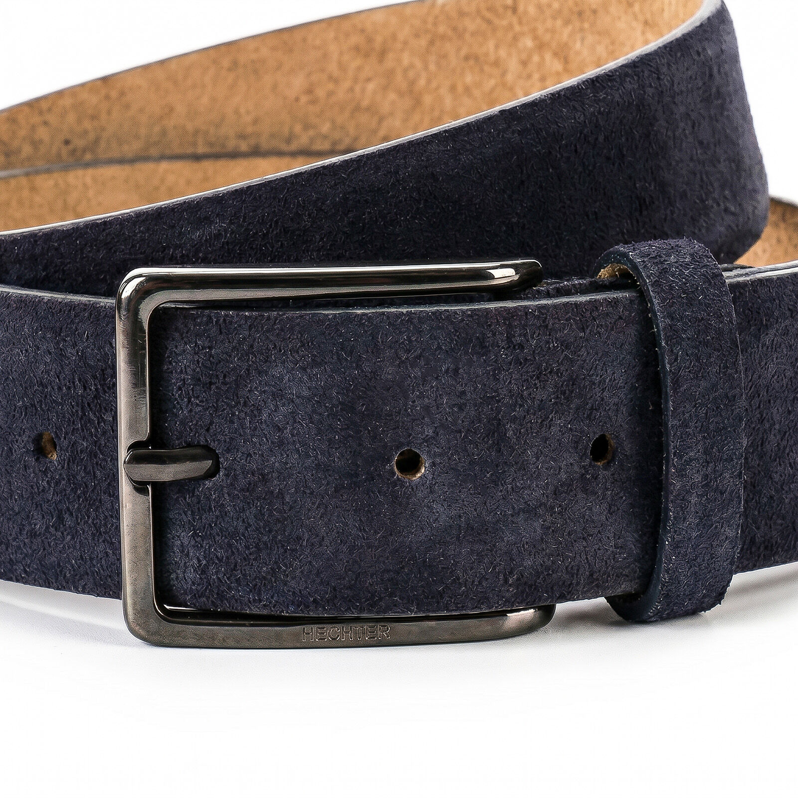 HECHTER leren heren riem, marine
