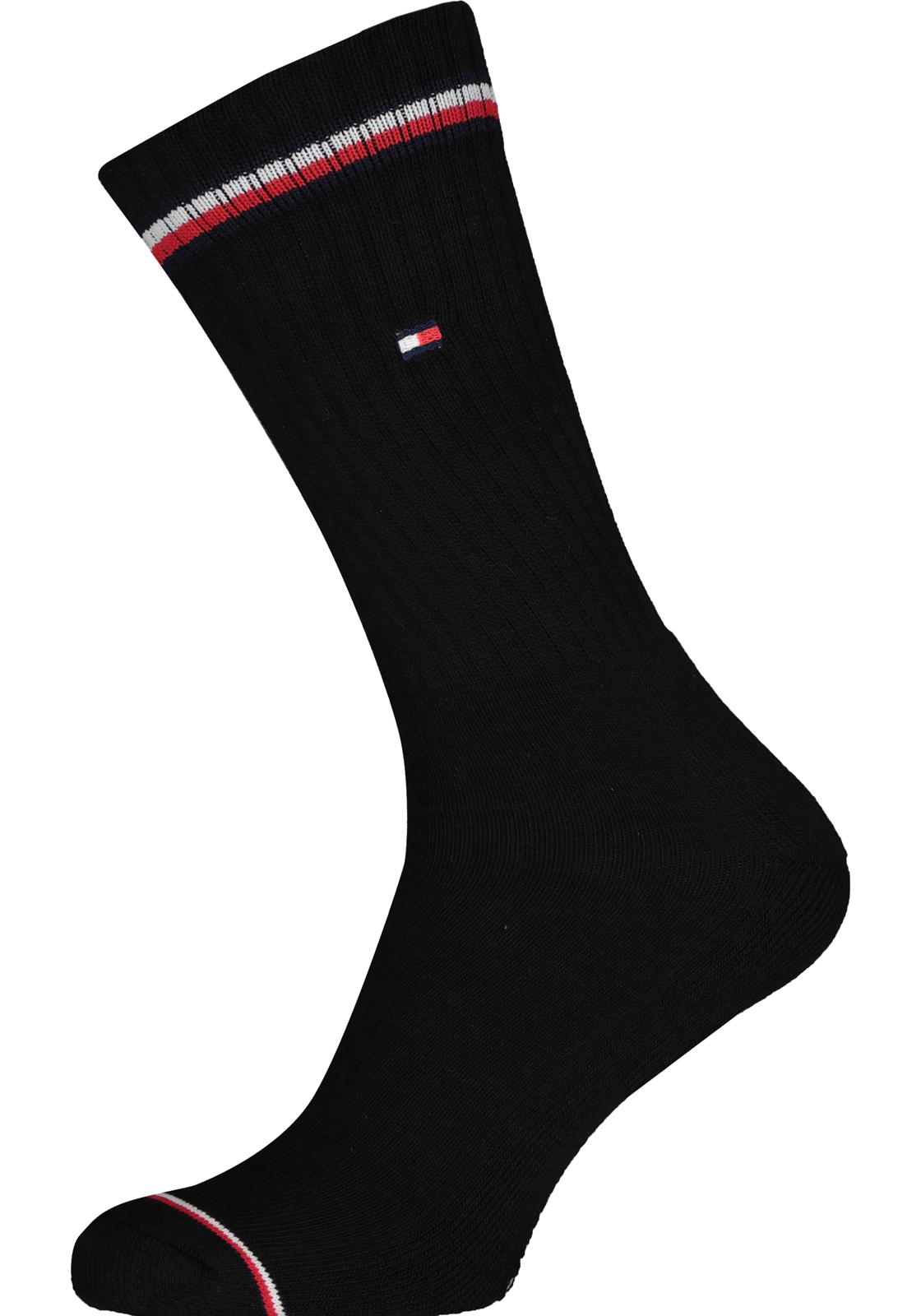 1-8718824976679-tommy_sokken_HR Tommy Hilfiger Iconic Sport Socks (2-pack), heren sportsokken katoen, zwart