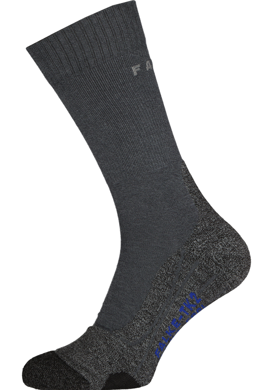 FALKE TK2 Cool heren wandelsokken, antraciet grijs (asphalt melange) FALKE TK2 Cool heren wandelsokken, antraciet grijs (asphalt melange)