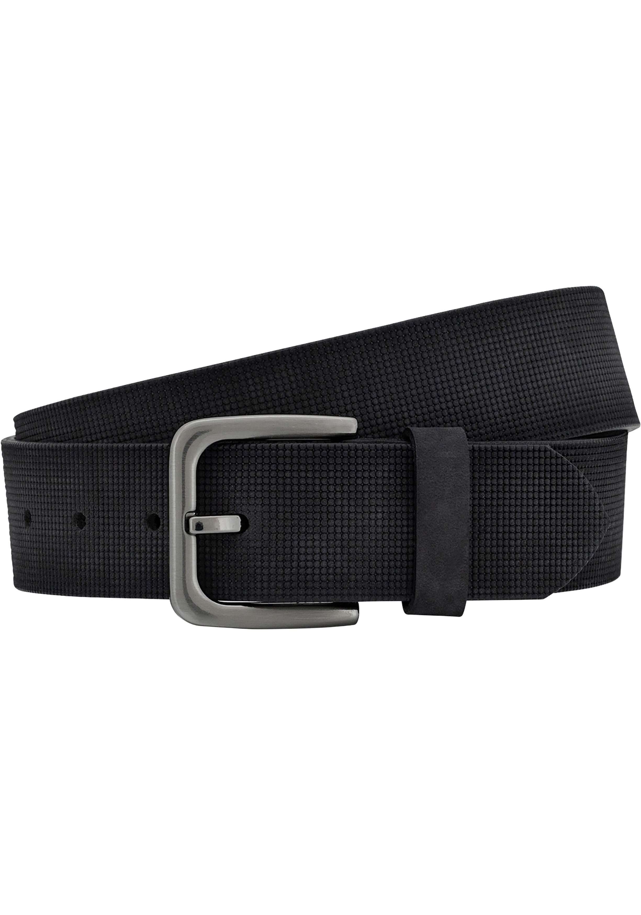 LINDENMANN leren heren riem, zwart