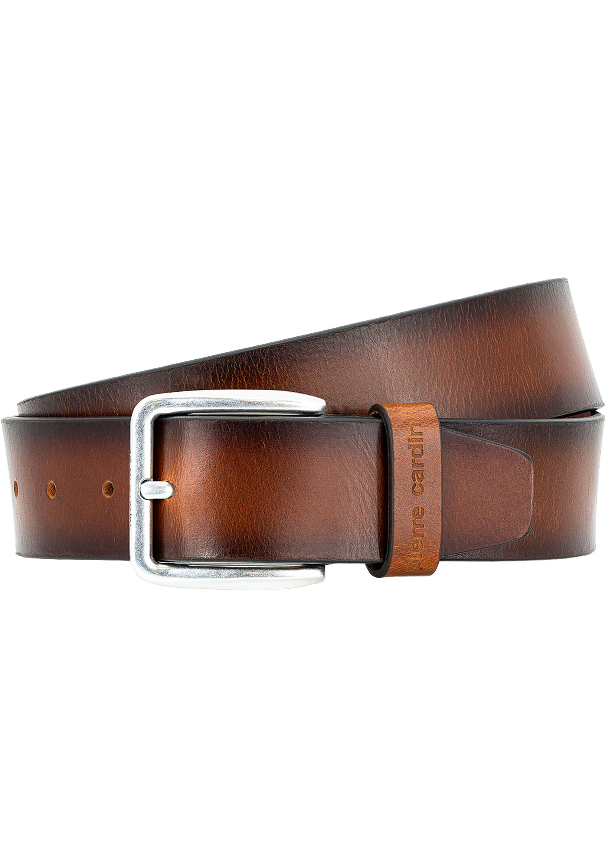 PIERRE CARDIN leren heren riem, cognac