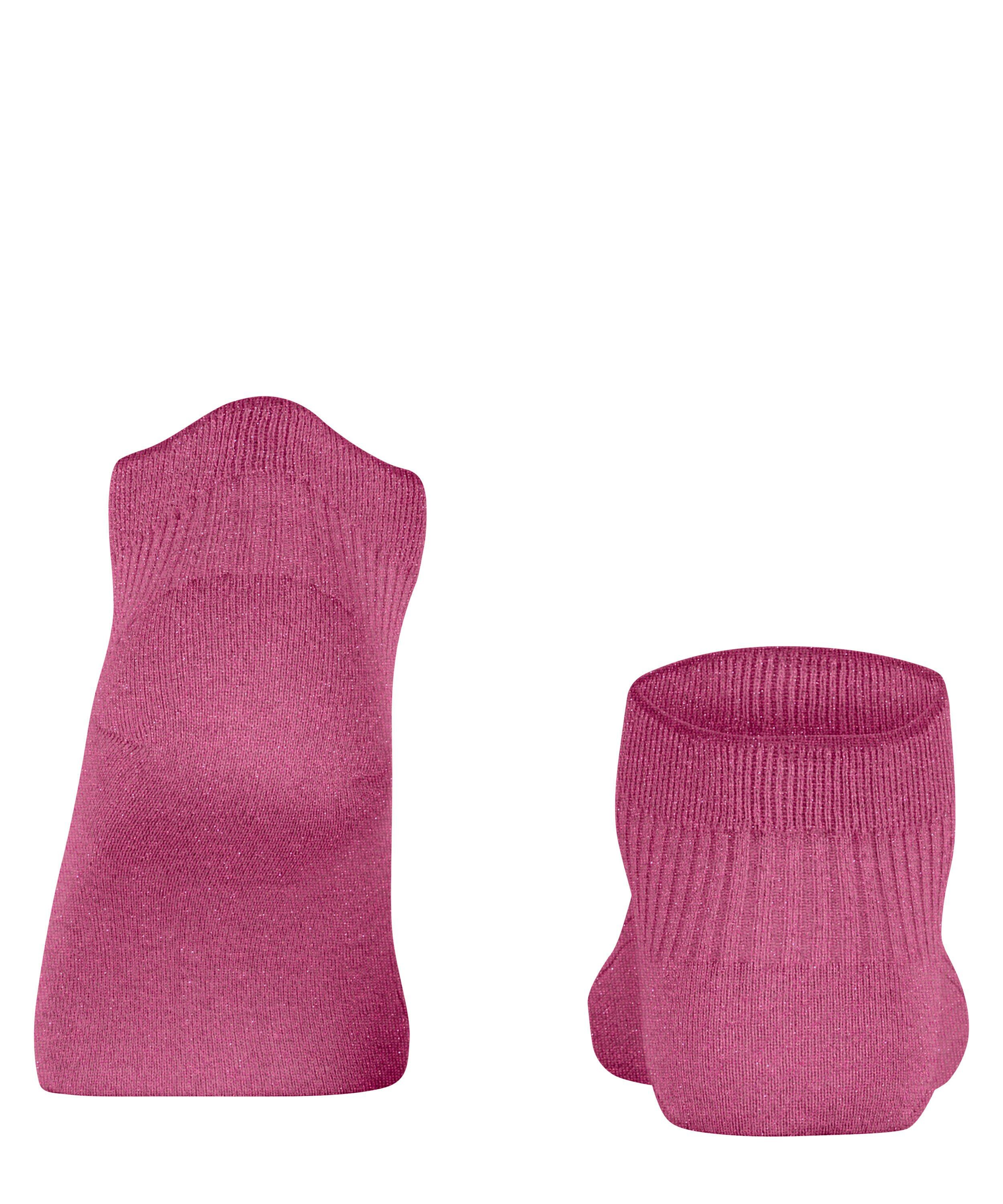 FALKE Shiny Rib dames sneakersokken, roze (fuchsia)