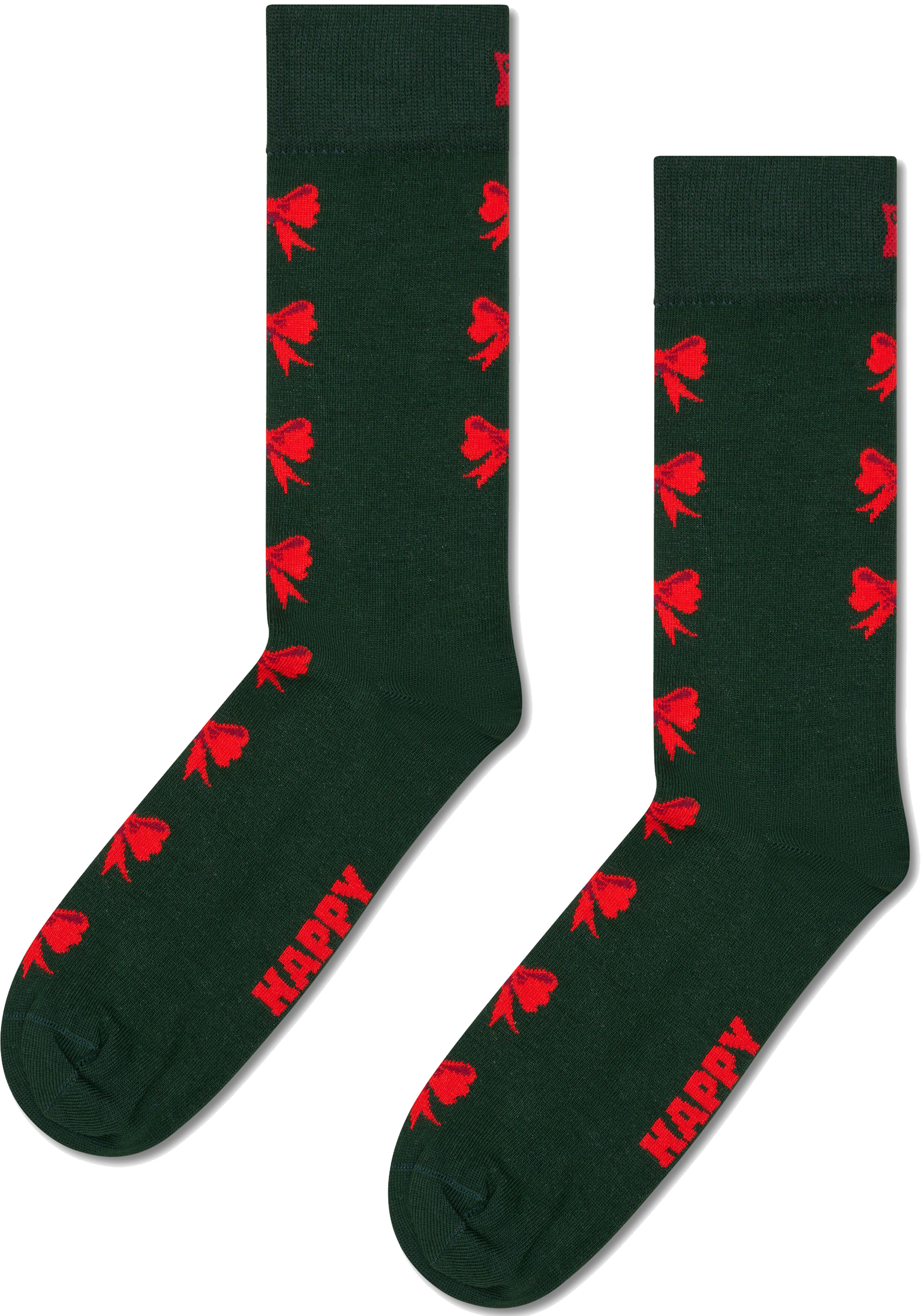 Happy Socks Santa Socks Gift Set (3-pack), unisex sokken in cadeauverpakking, rood