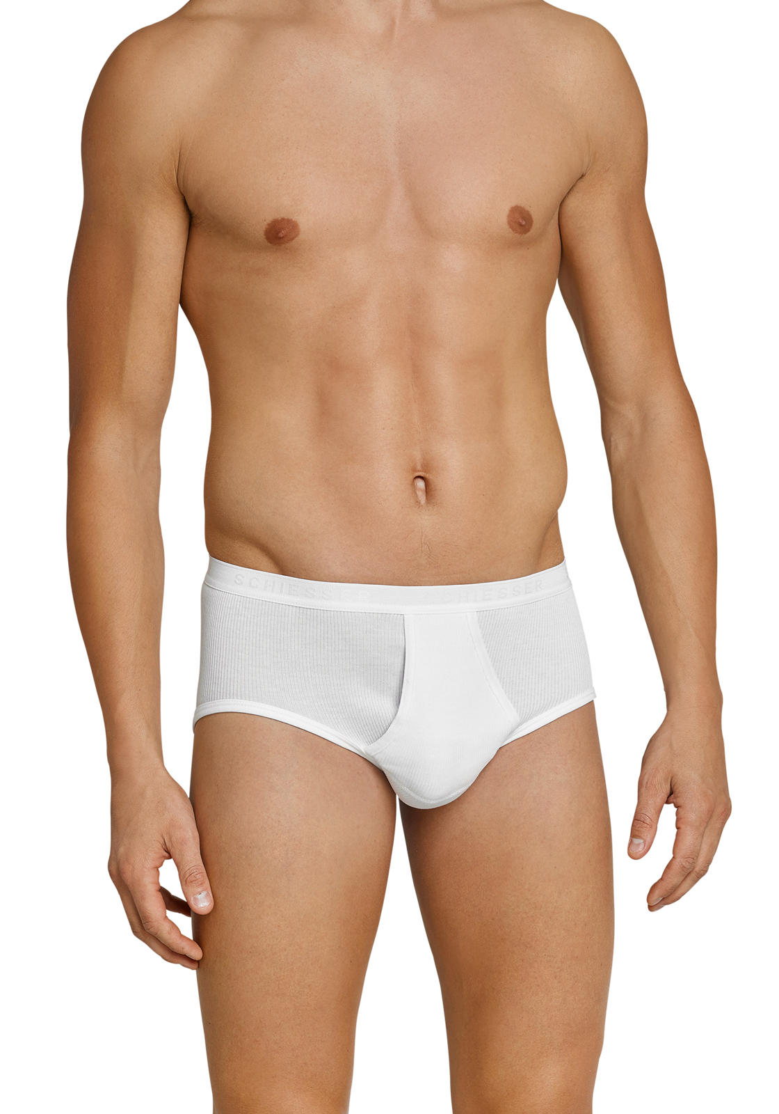 4-4007064070273-schiesser-sportslip-2p_HR SCHIESSER Original Classics sportslip (2-pack), Doppelripp met gulp, wit