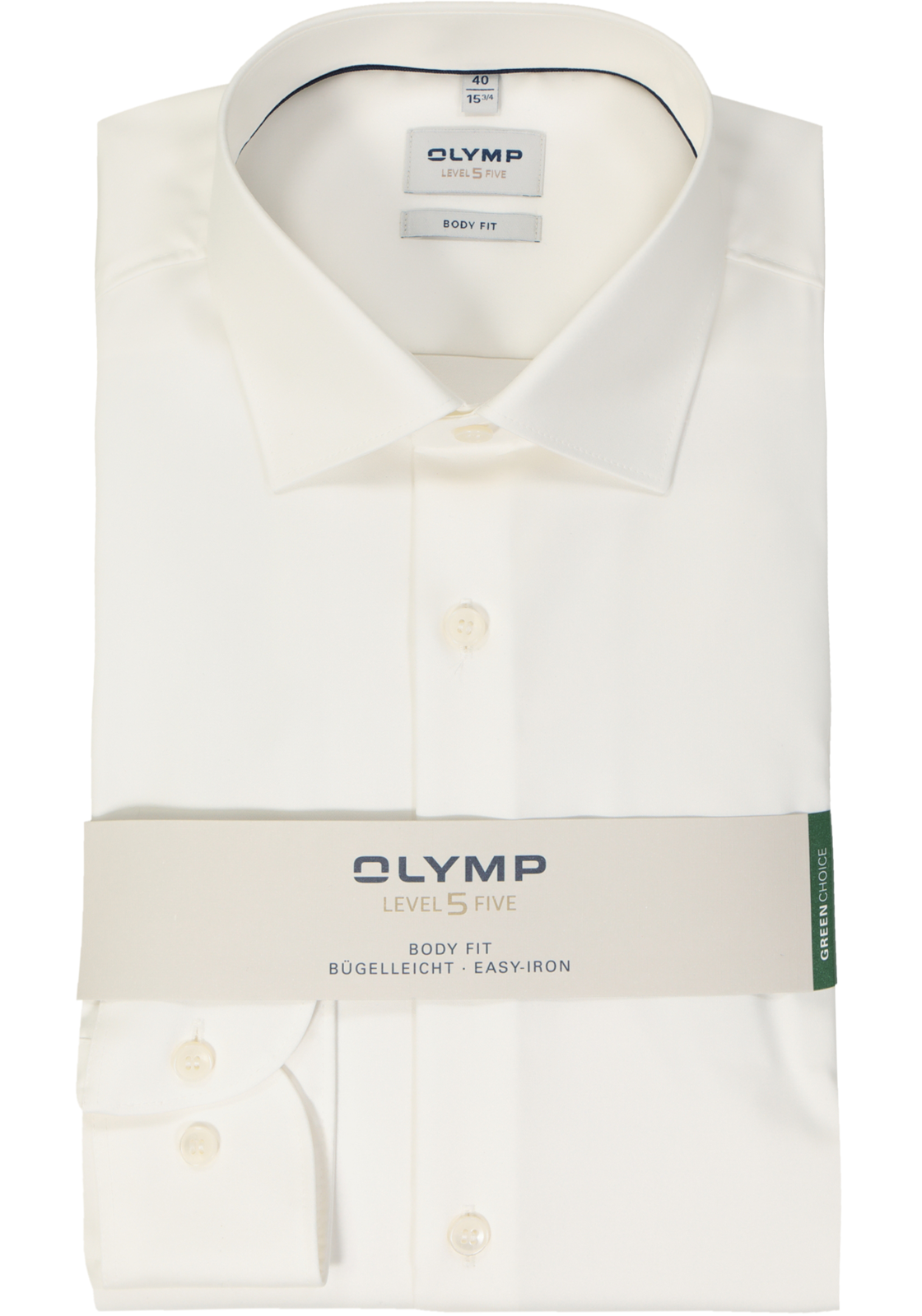 OLYMP Level 5 body fit overhemd, satijnbinding, lichtbeige OLYMP Level 5 body fit overhemd, satijnbinding, lichtbeige