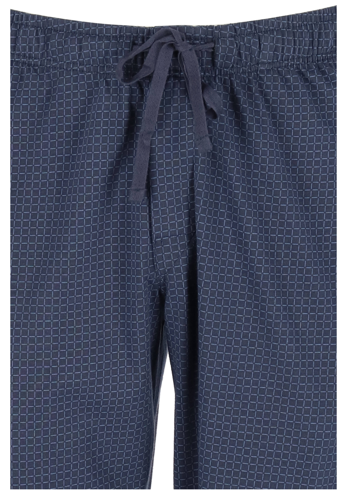 7-4007065059451-schiesser-Schiesser_PJ_blauw_163840835_detail_HR SCHIESSER Mix+Relax lounge broek, lange pijpen zonder boord, dun, blauw geruit