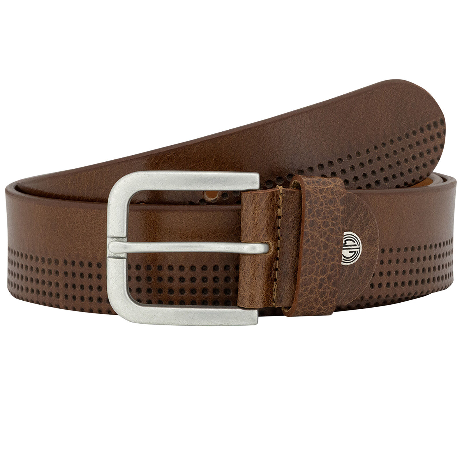 LINDENMANN leren heren riem, bruin