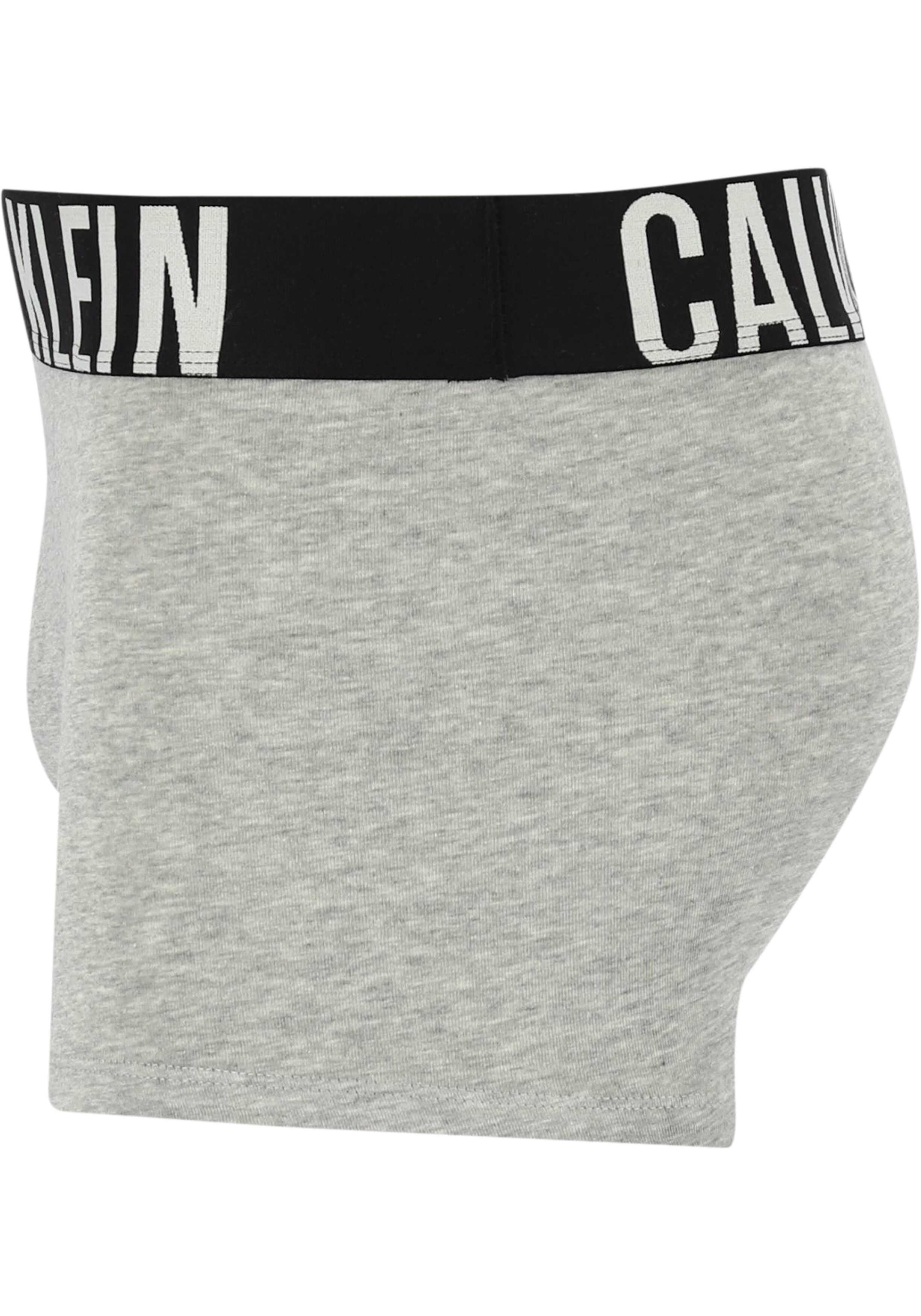 Calvin Klein Intense Power Cotton Trunks (3-pack), heren boxers normale lengte, zwart, wit, grijs