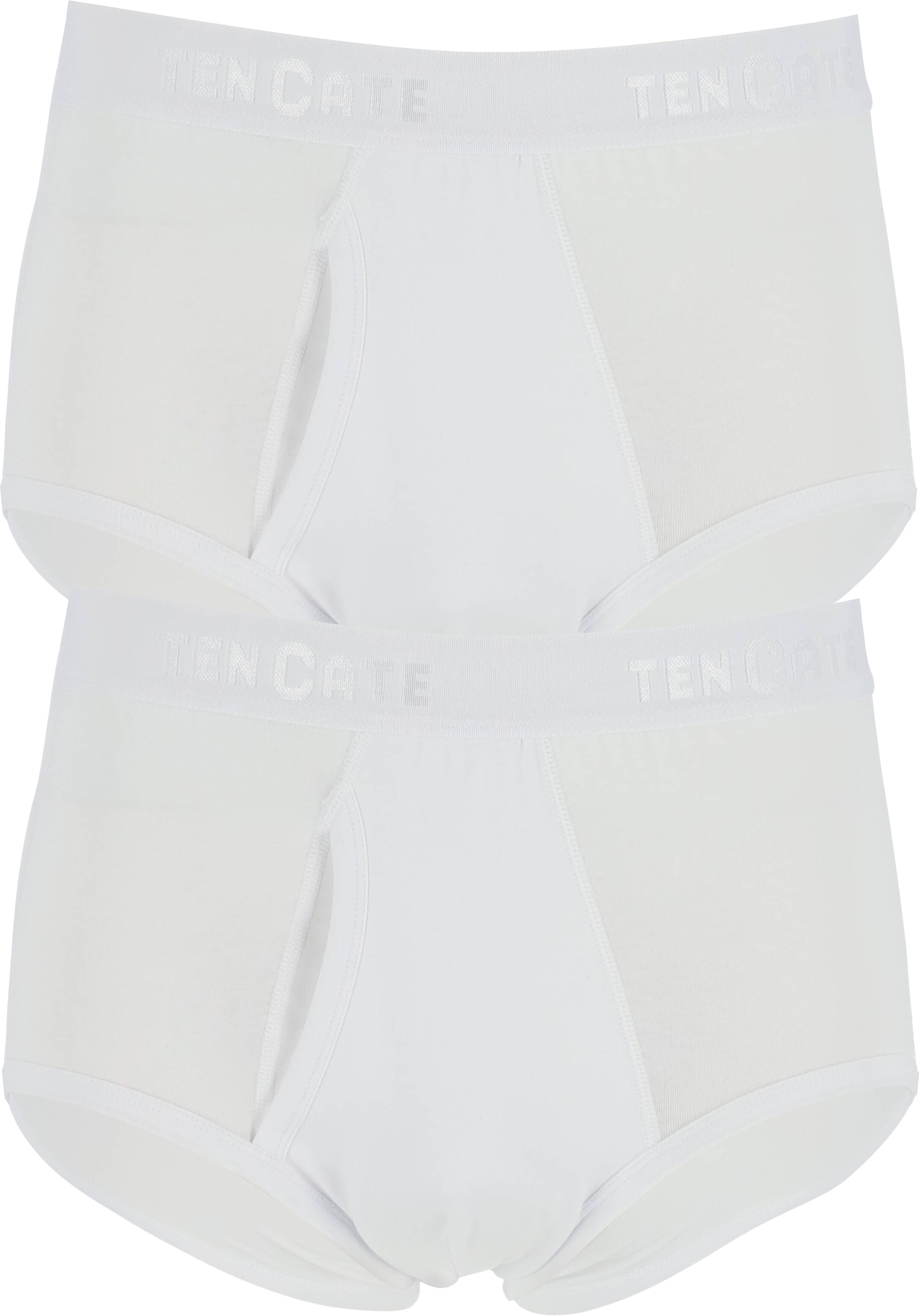 TEN CATE Basics men classic slip met gulp (2-pack), heren heupslips, wit