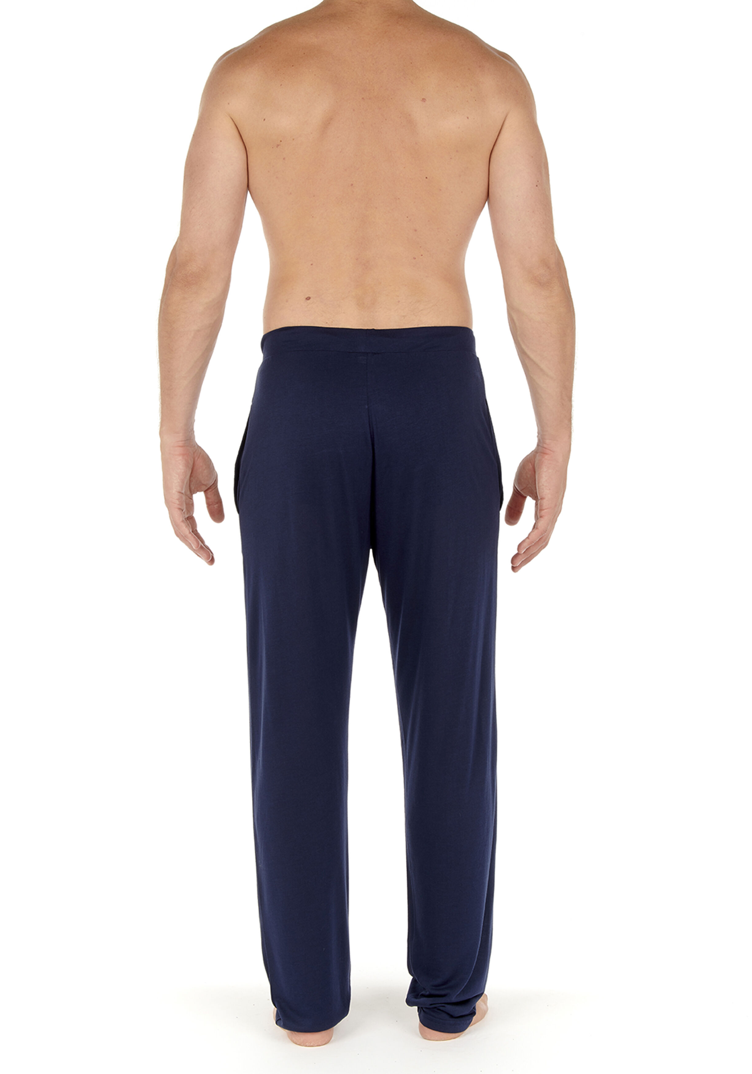HOM Cocooning trousers, heren loungebroek, donkerblauw