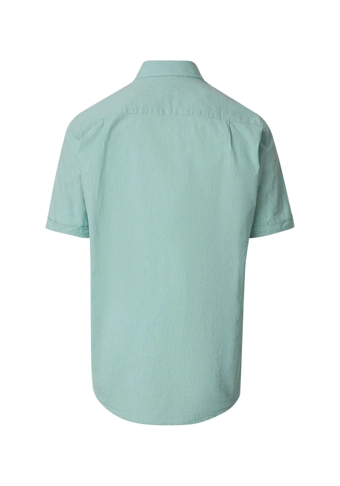 CASA MODA Sport casual fit overhemd, korte mouw, structuur, lichtgroen
