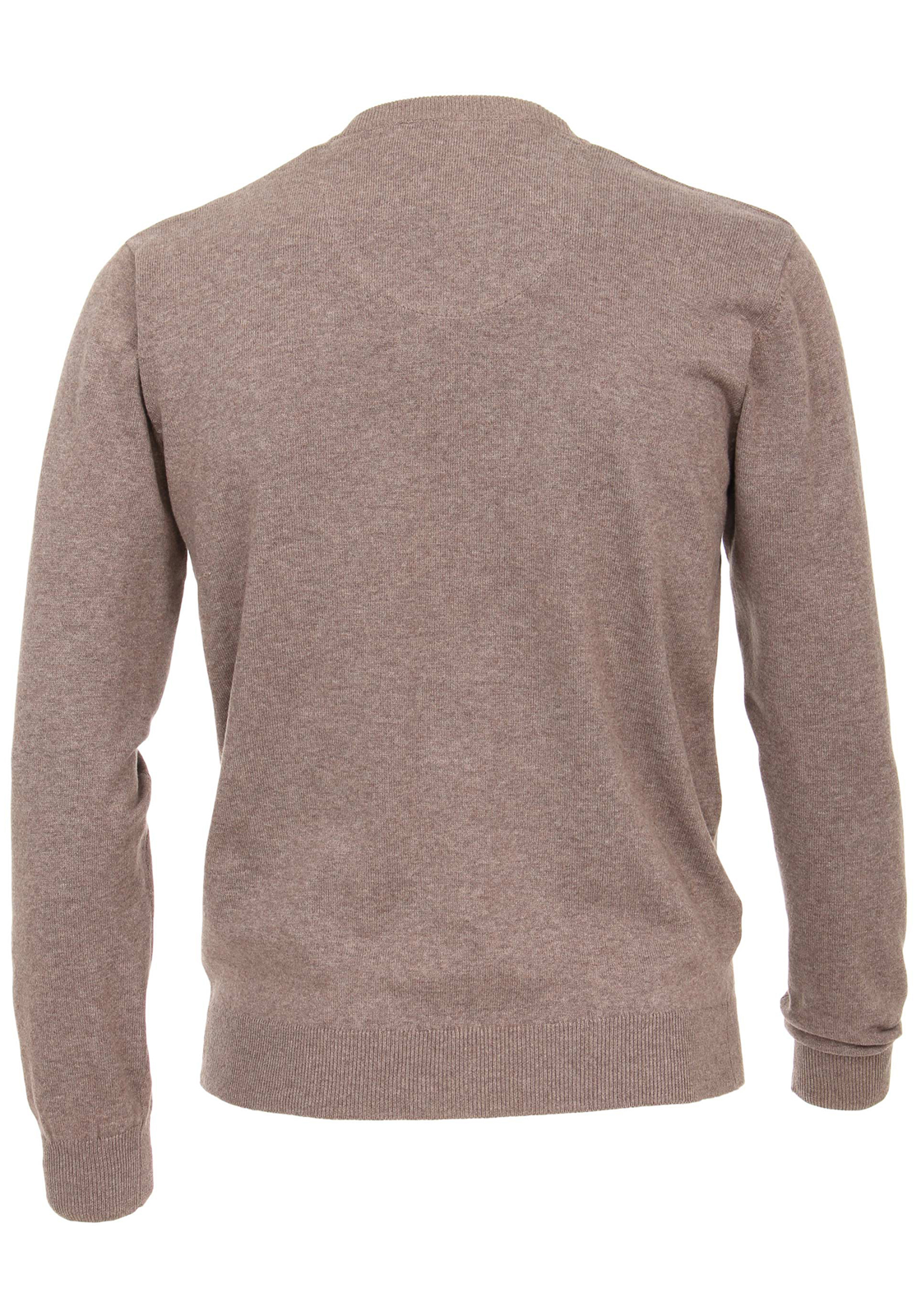 3-4049807808965-redmond-trui_HR Redmond heren trui katoen, V-hals, beige