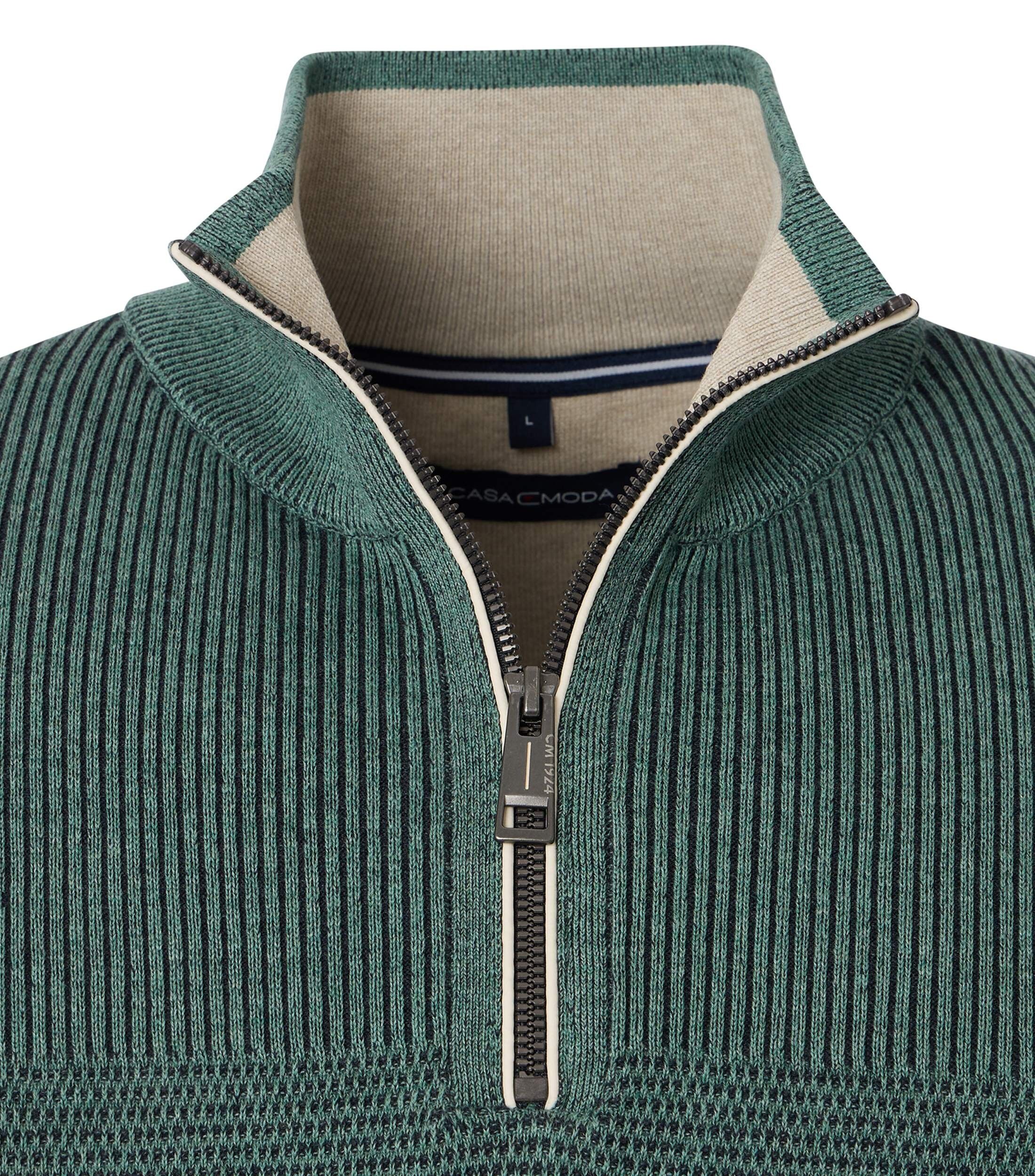 CASA MODA comfort fit schipperstrui, groen