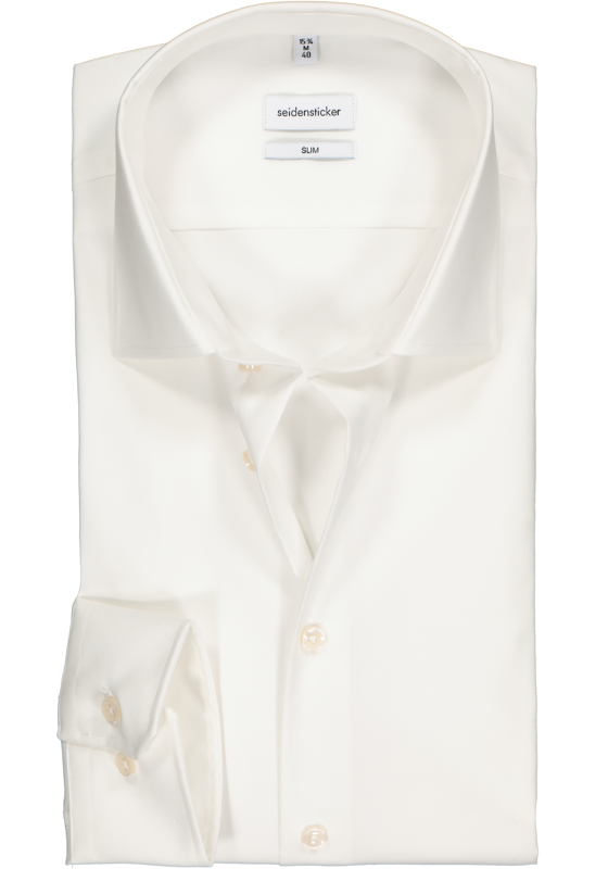 Seidensticker slim fit overhemd, off-white Seidensticker slim fit overhemd, off-white