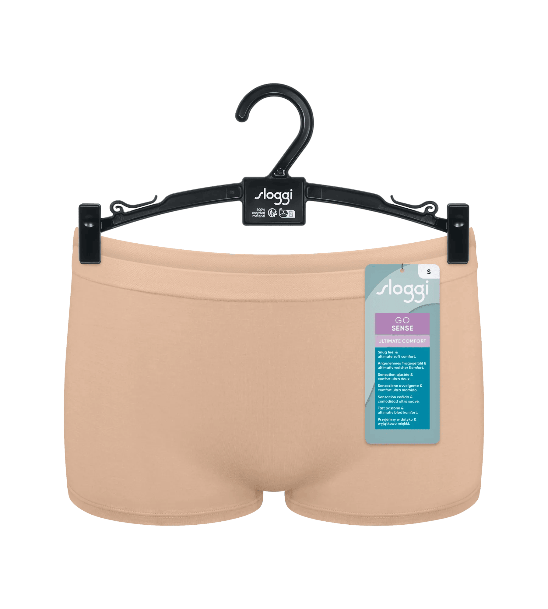 Sloggi Women GO Sense Short (2-pack), dames boxer, beige