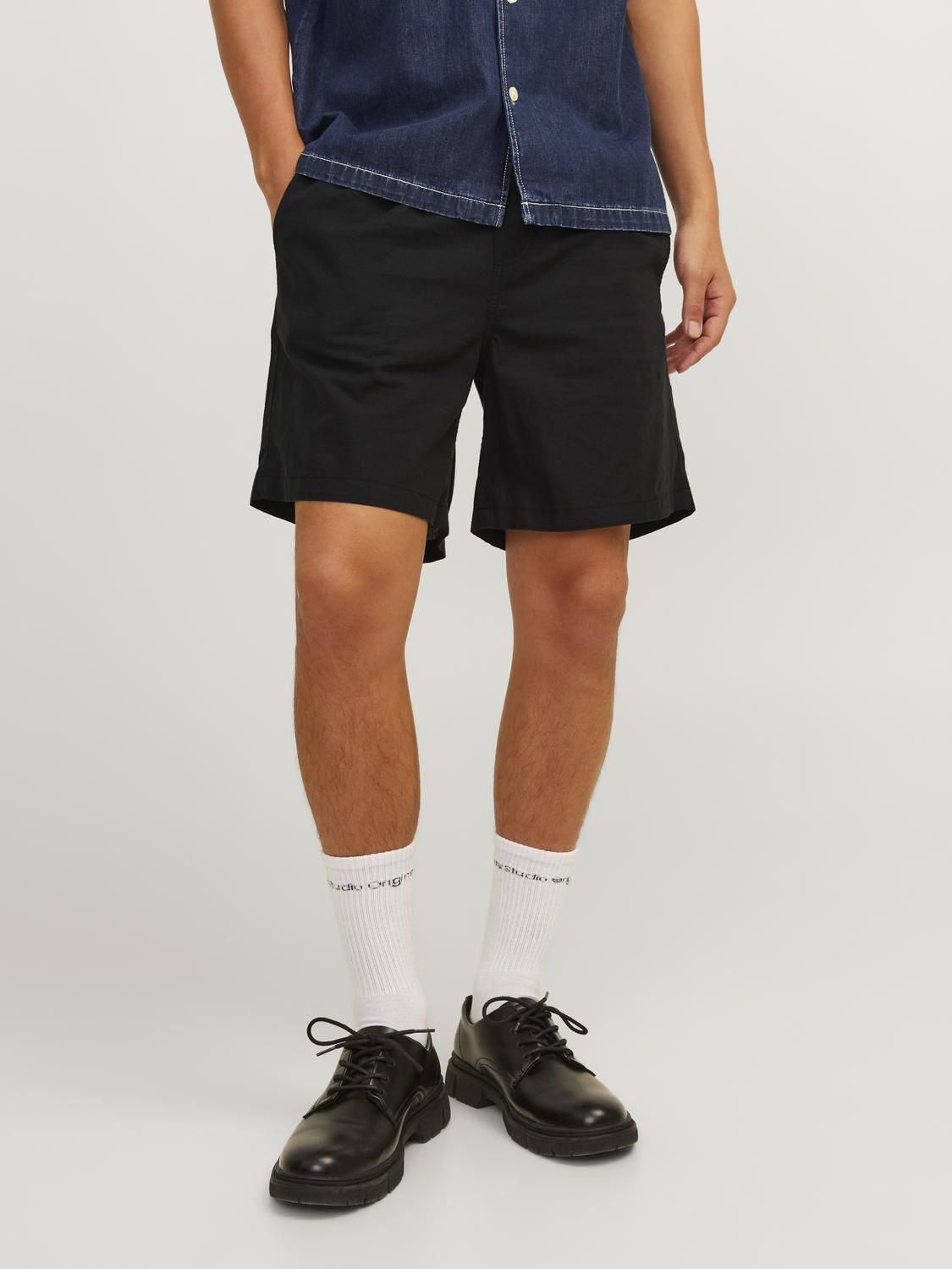 JACK & JONES Jaiden Summer Jogger Short loose fit, heren korte broek, zwart