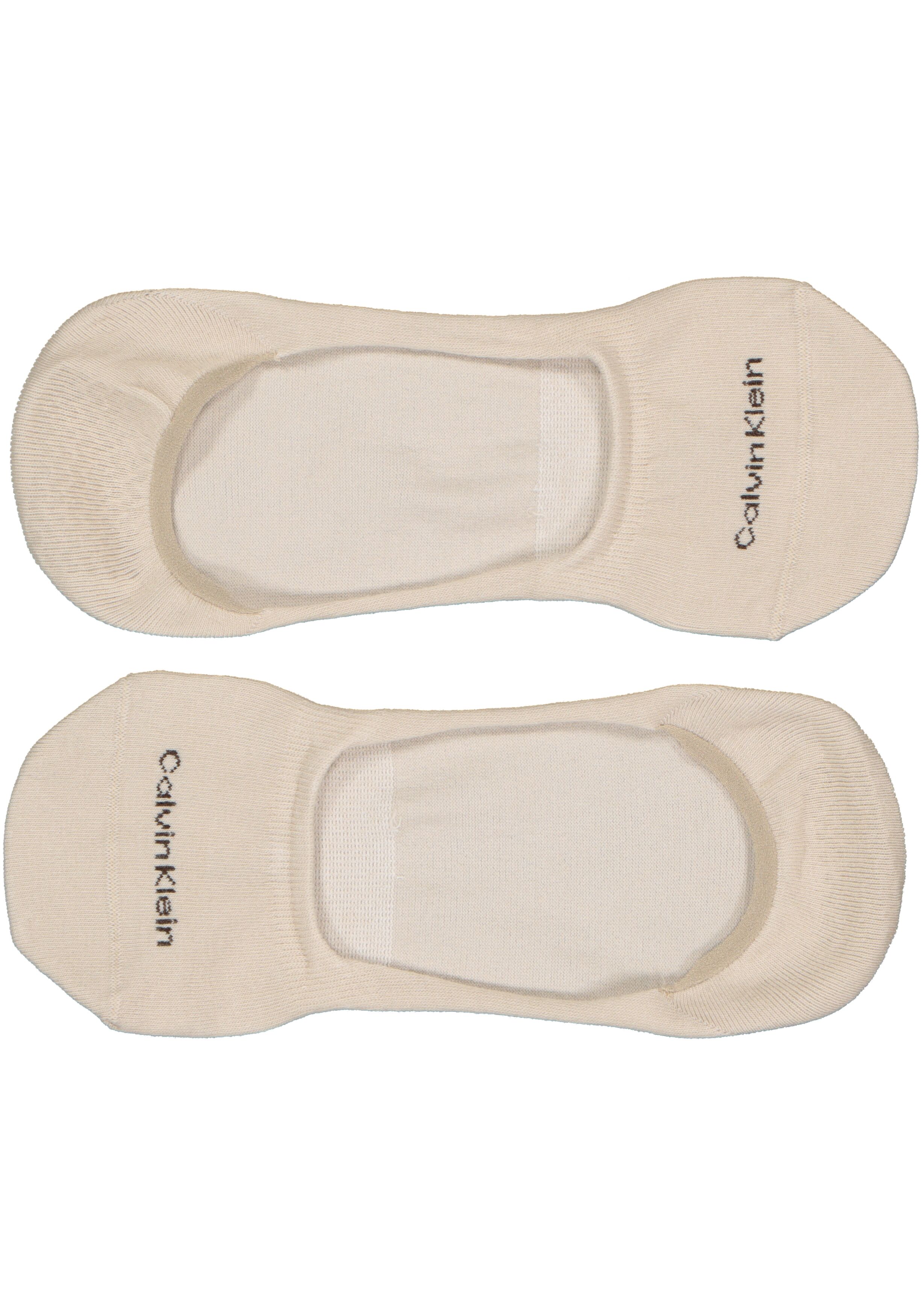 Calvin Klein Luca herensokken (2-pack), onzichtbare sneakersokken, beige