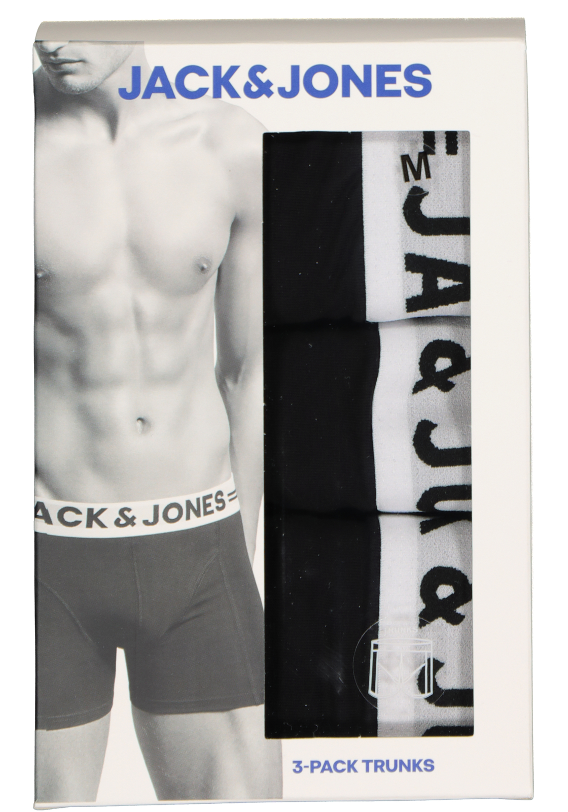 05-5712066789137-jack_and_jones-boxers-zwart-3p_HR Jack & Jones heren boxers Sense trunks (3-pack), zwart