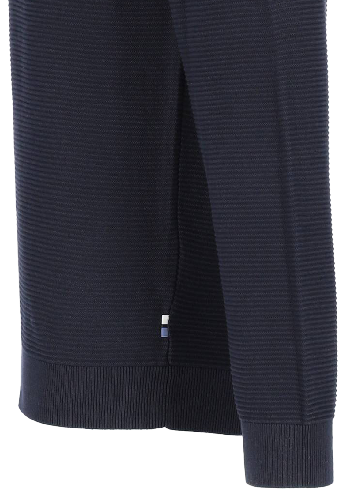 OLYMP modern fit schipperstrui katoen, structuur, korte rits, marine blauw OLYMP modern fit schipperstrui katoen, structuur, korte rits, marine blauw
