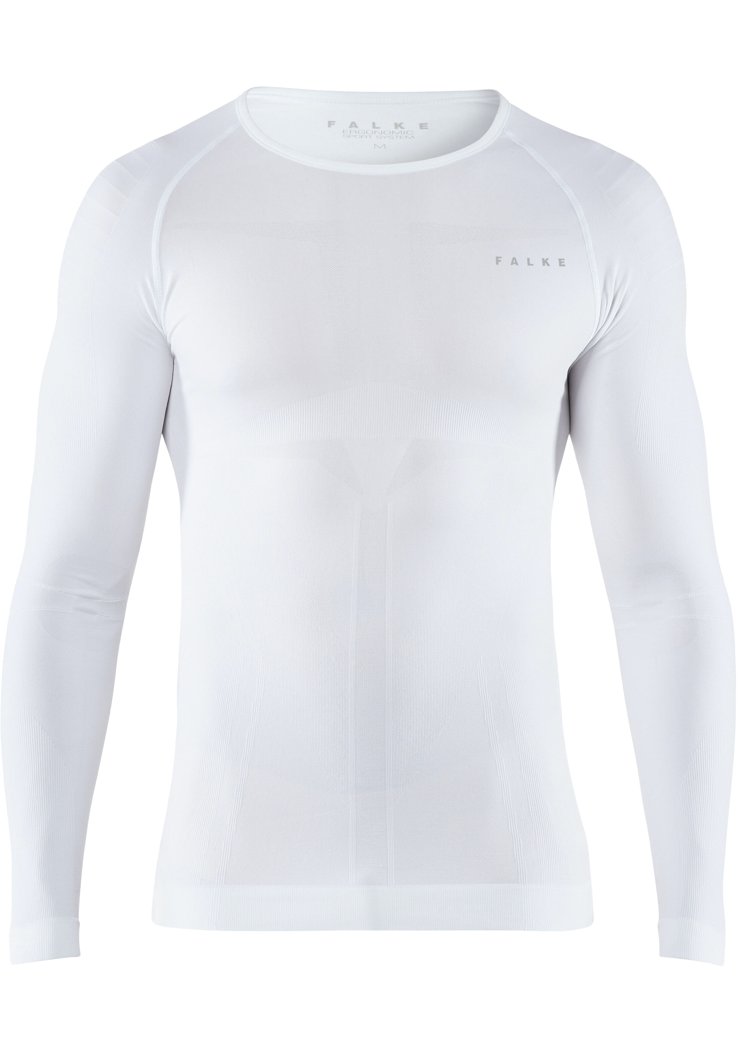 FALKE heren lange mouw shirt Warm, thermoshirt, wit (white)