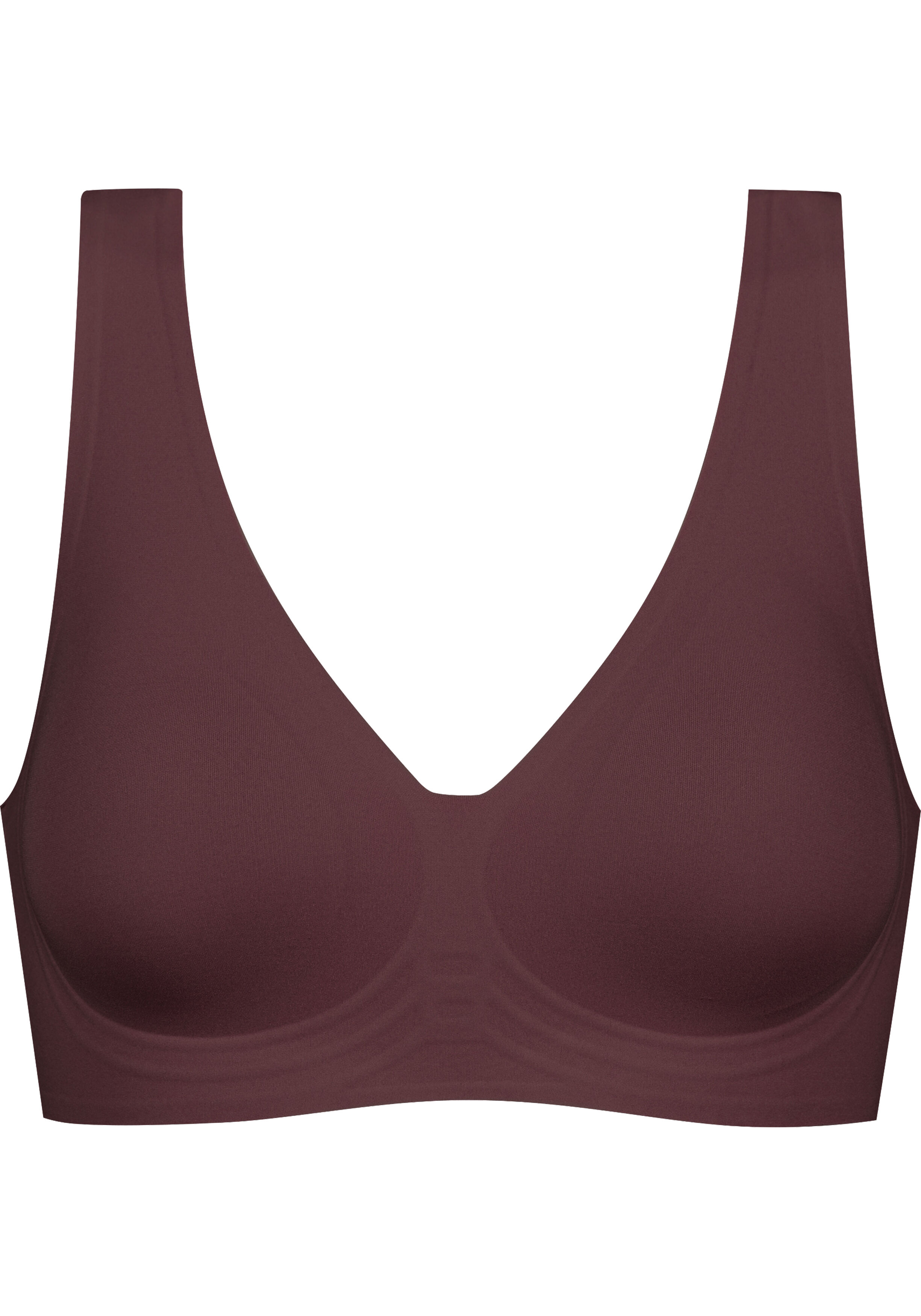 Mey dames bustier Invisibles, voorgevormde beugelloze bralette, donker bordeauxrood