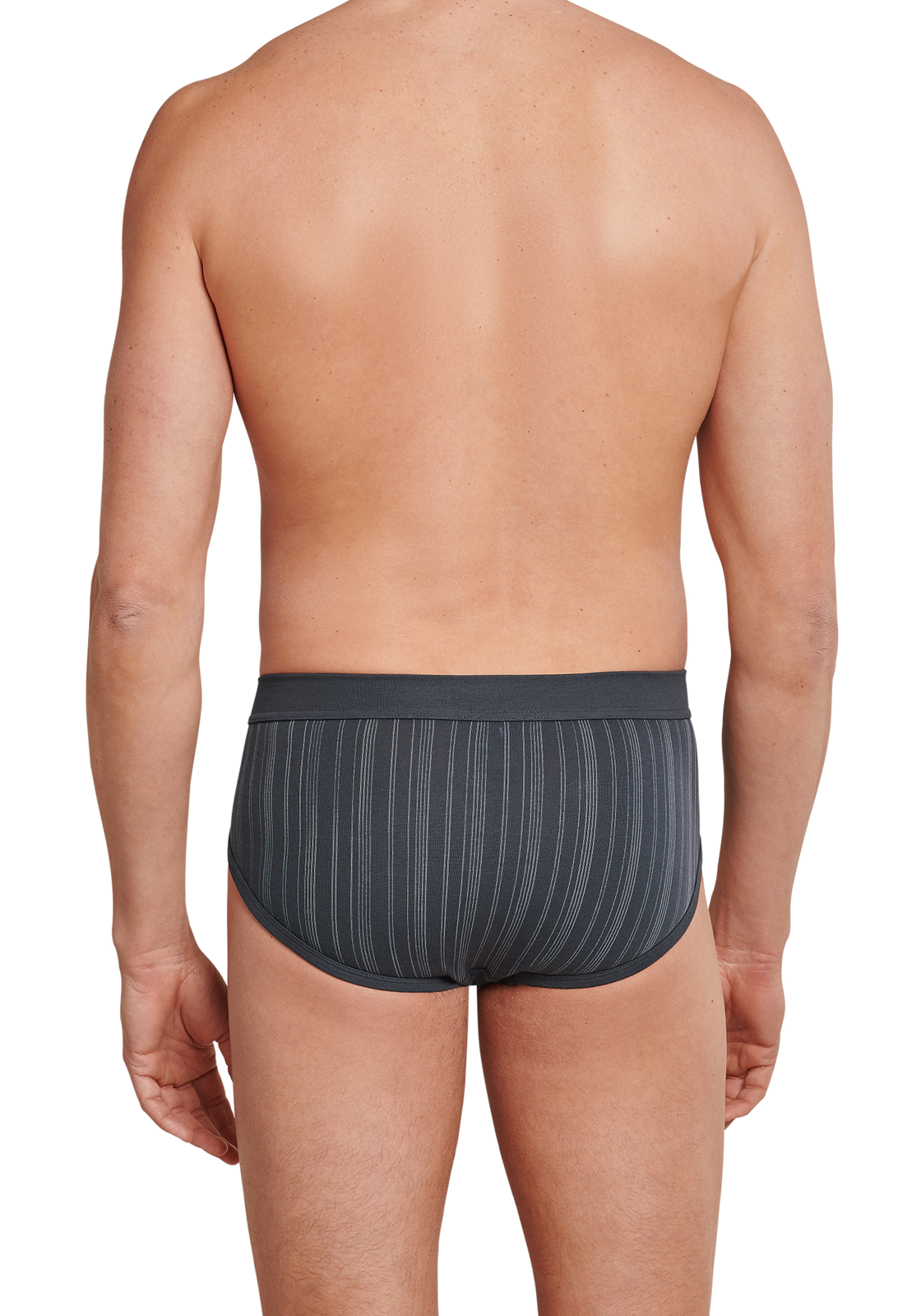 5-4007065656865-schiesser-slip-2p_HR SCHIESSER Original Classics sportslips (2-pack), Feinripp met gulp, antraciet gestreept