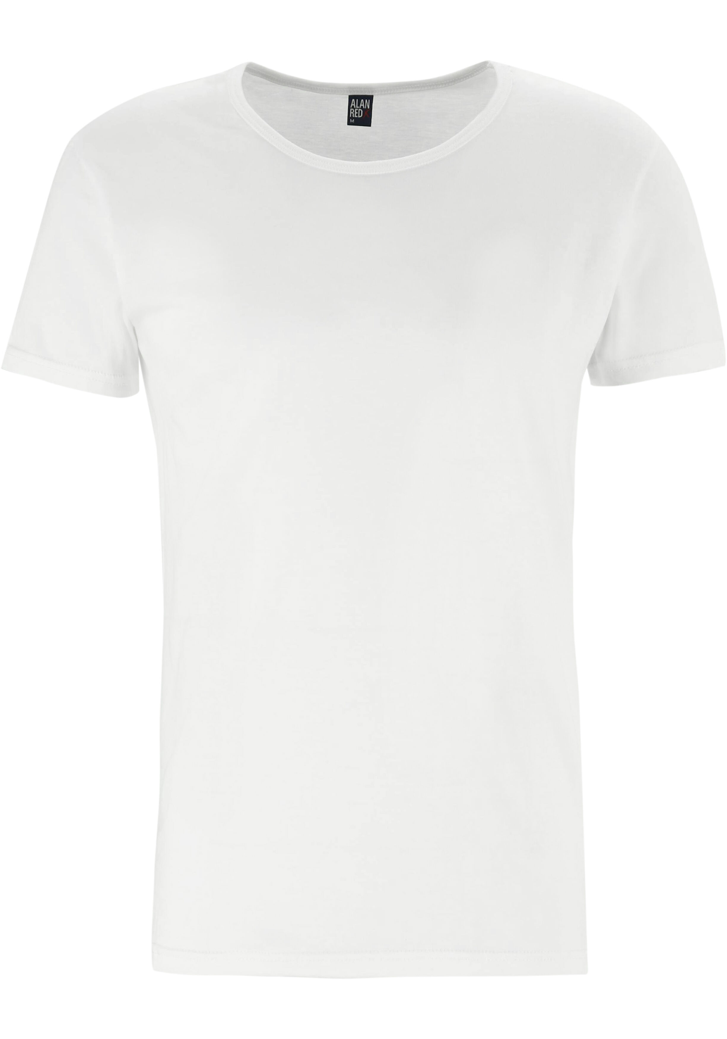 ALAN RED T-shirts James (2-pack), diepe O-hals, wit  