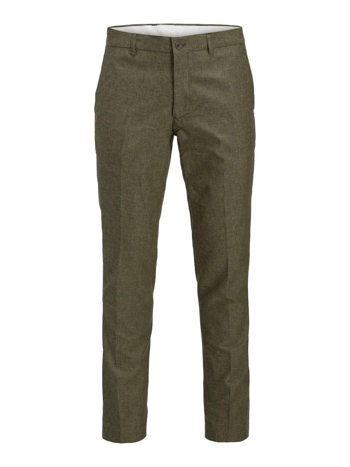 JACK & JONES Riviera Linen Trouser Fit slim fit, heren pantalon, groen