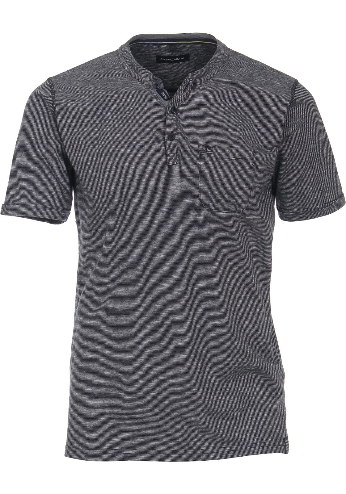 1-4064813546526-casa_moda-tshirt_HR CASA MODA comfort fit heren T-shirt, blauw dessin