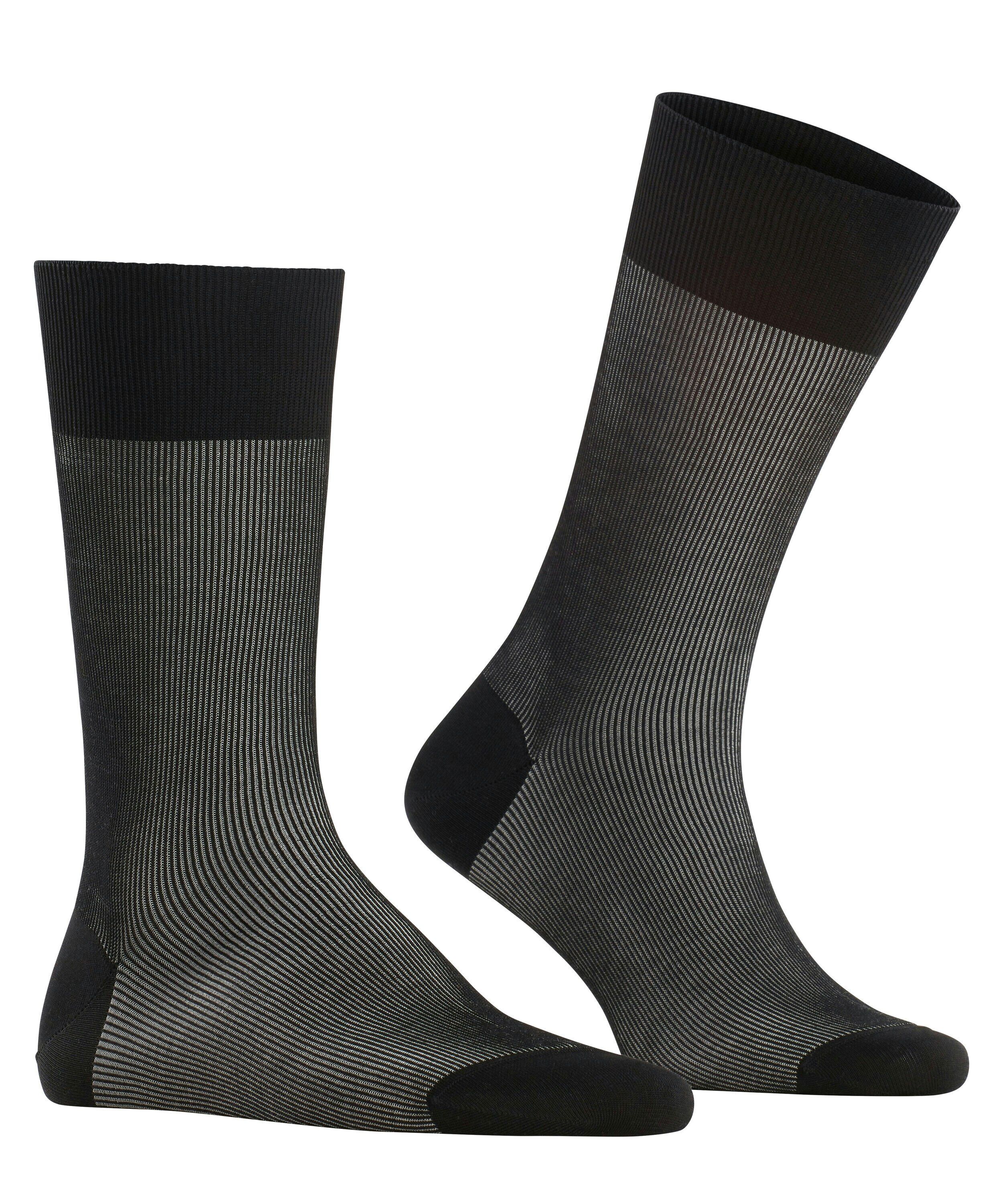 FALKE Fine Shadow herensokken, zwart (black-mix)