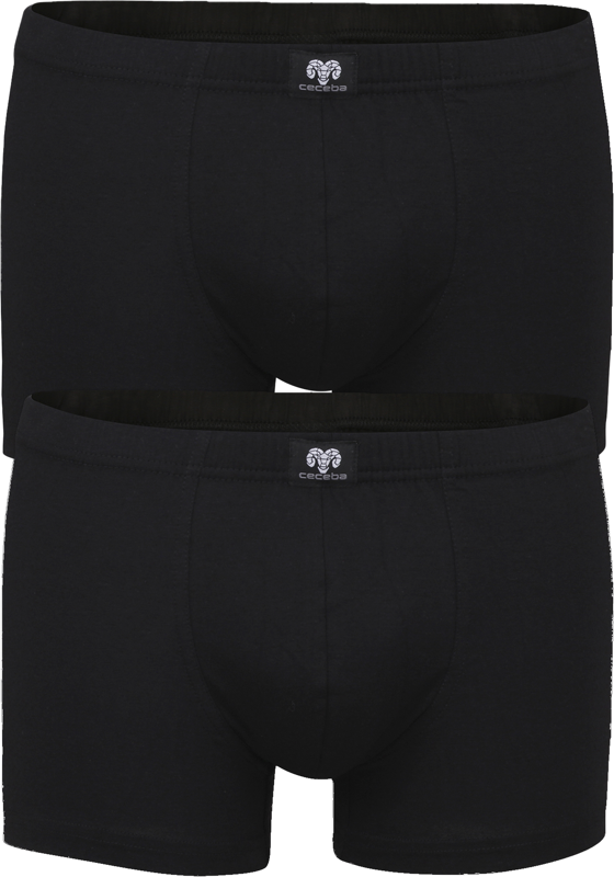 Ceceba heren boxer normale lengte (2-pack), zwart Ceceba heren boxer normale lengte (2-pack), zwart