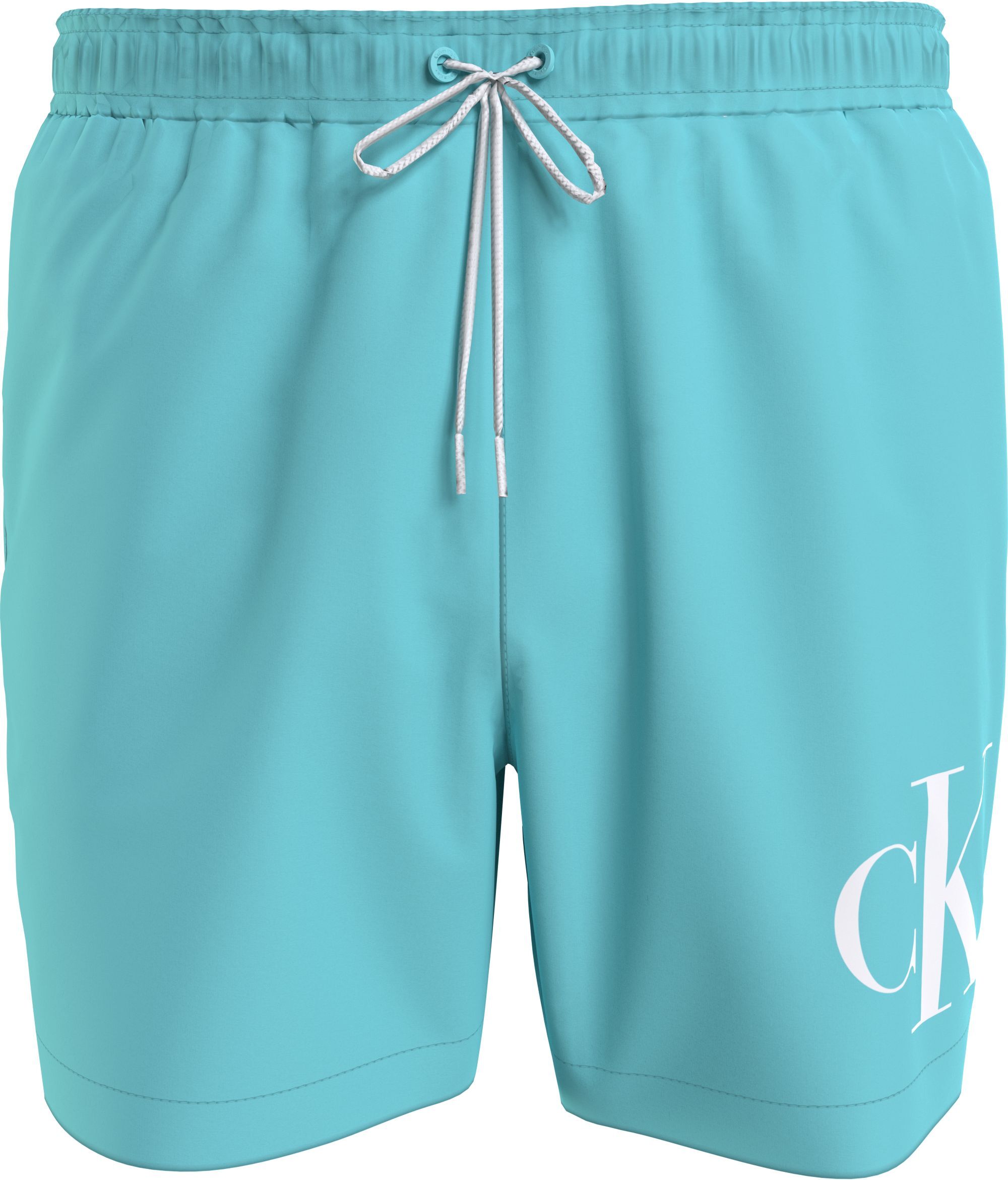 Calvin Klein Medium Drawstring swimshort, heren zwembroek, turquoise