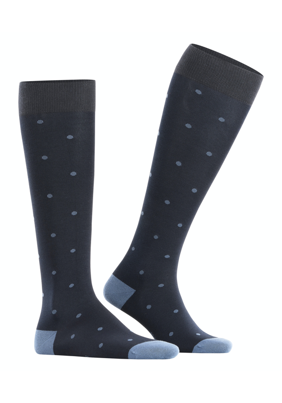 FALKE Dot heren kniekousen, blauw (dark navy) FALKE Dot heren kniekousen, blauw (dark navy)