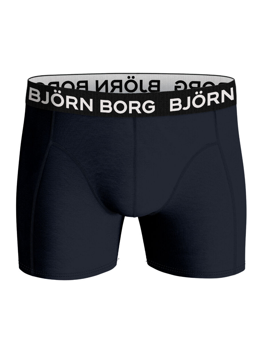 Bjorn Borg Bamboo Cotton Blend boxers, heren boxers normale lengte (2-pack), groen, donkerblauw