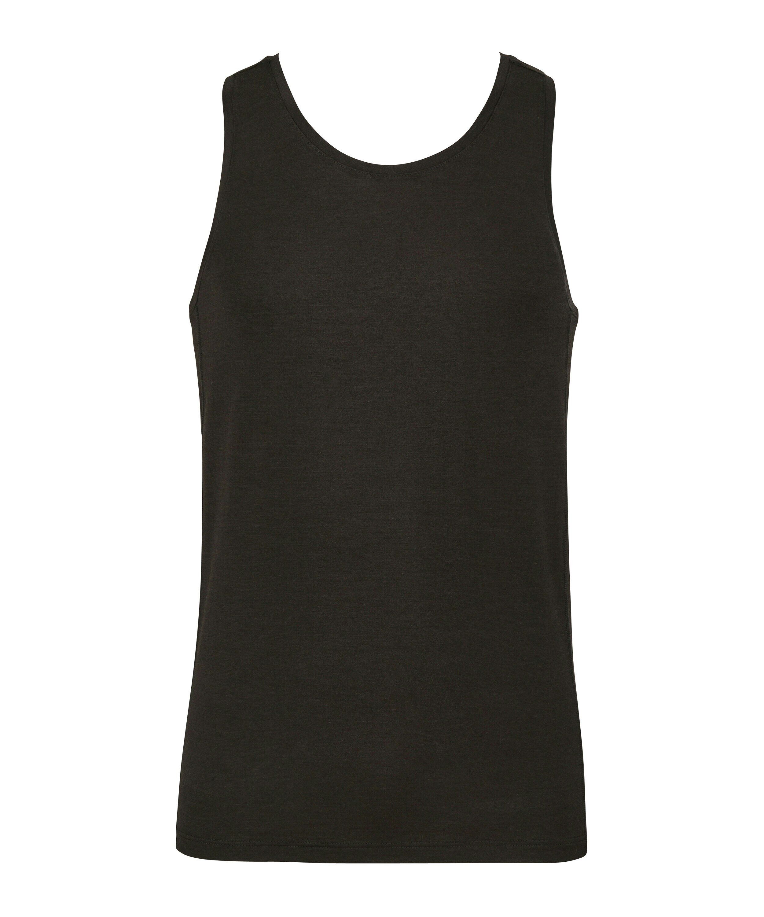 FALKE heren top Daily Climawool, singlet, zwart (black)