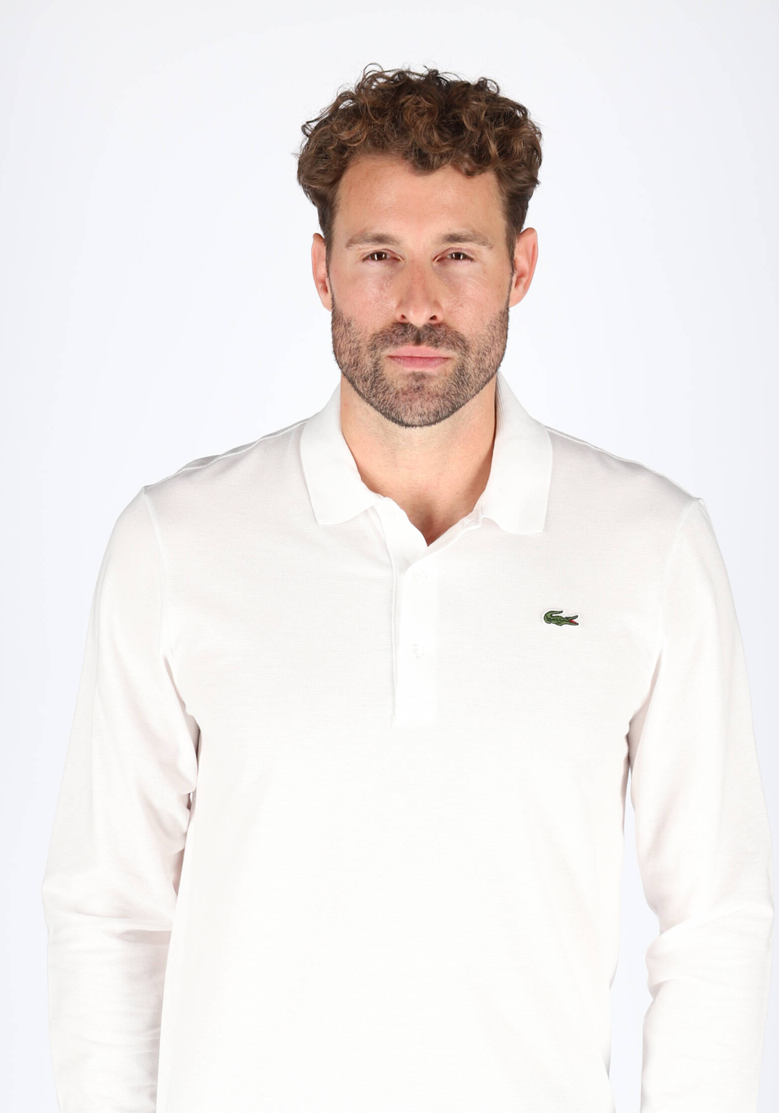 04-3608077027028-hemdvoorhem-Shoot_Auke_898086_Lacoste-tm_juni_2028-basis-YH9521-001_HR Lacoste Sport slim fit polo, poloshirt lange mouw, wit