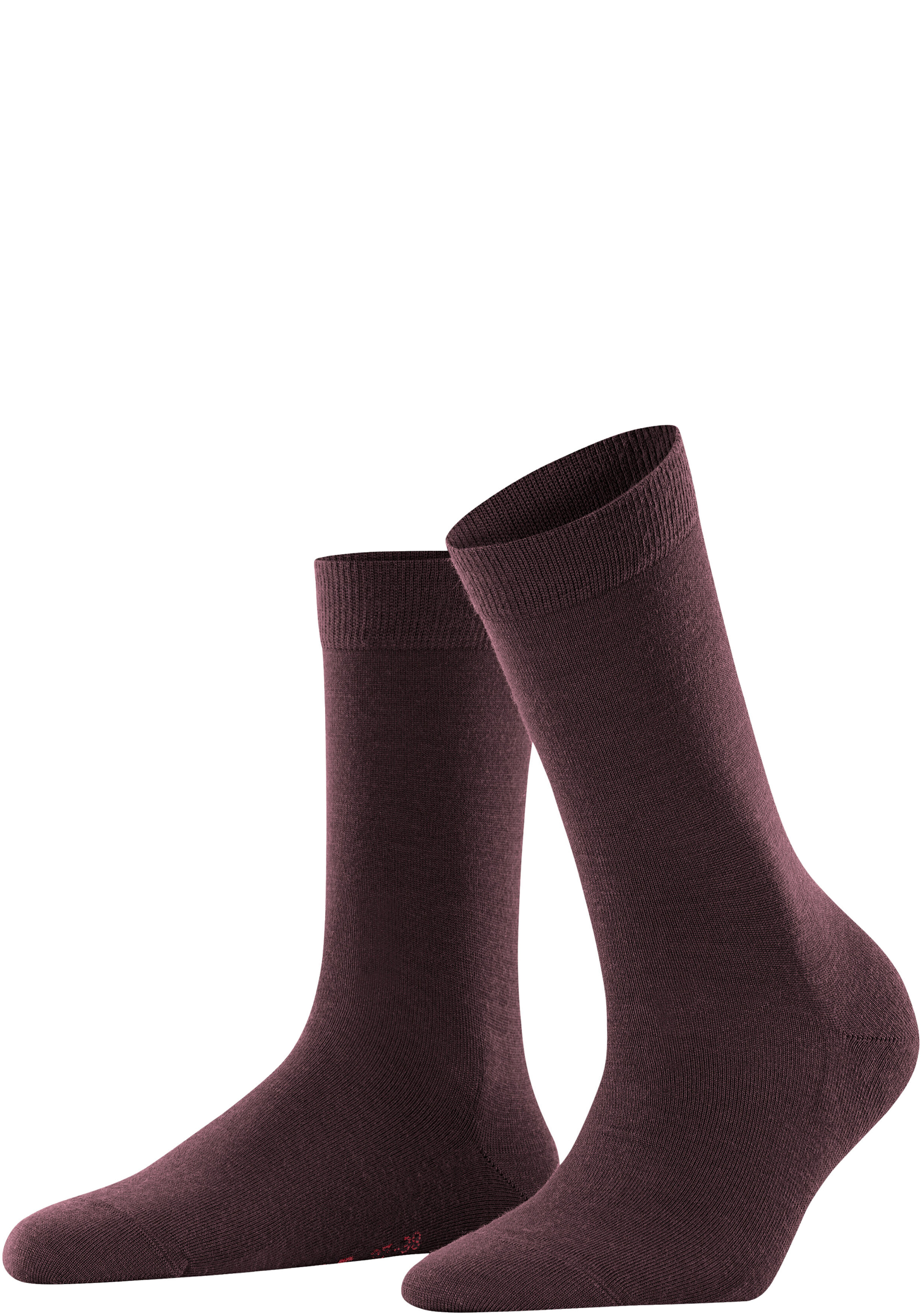 FALKE Softmerino damessokken, donkerrood (barolo)