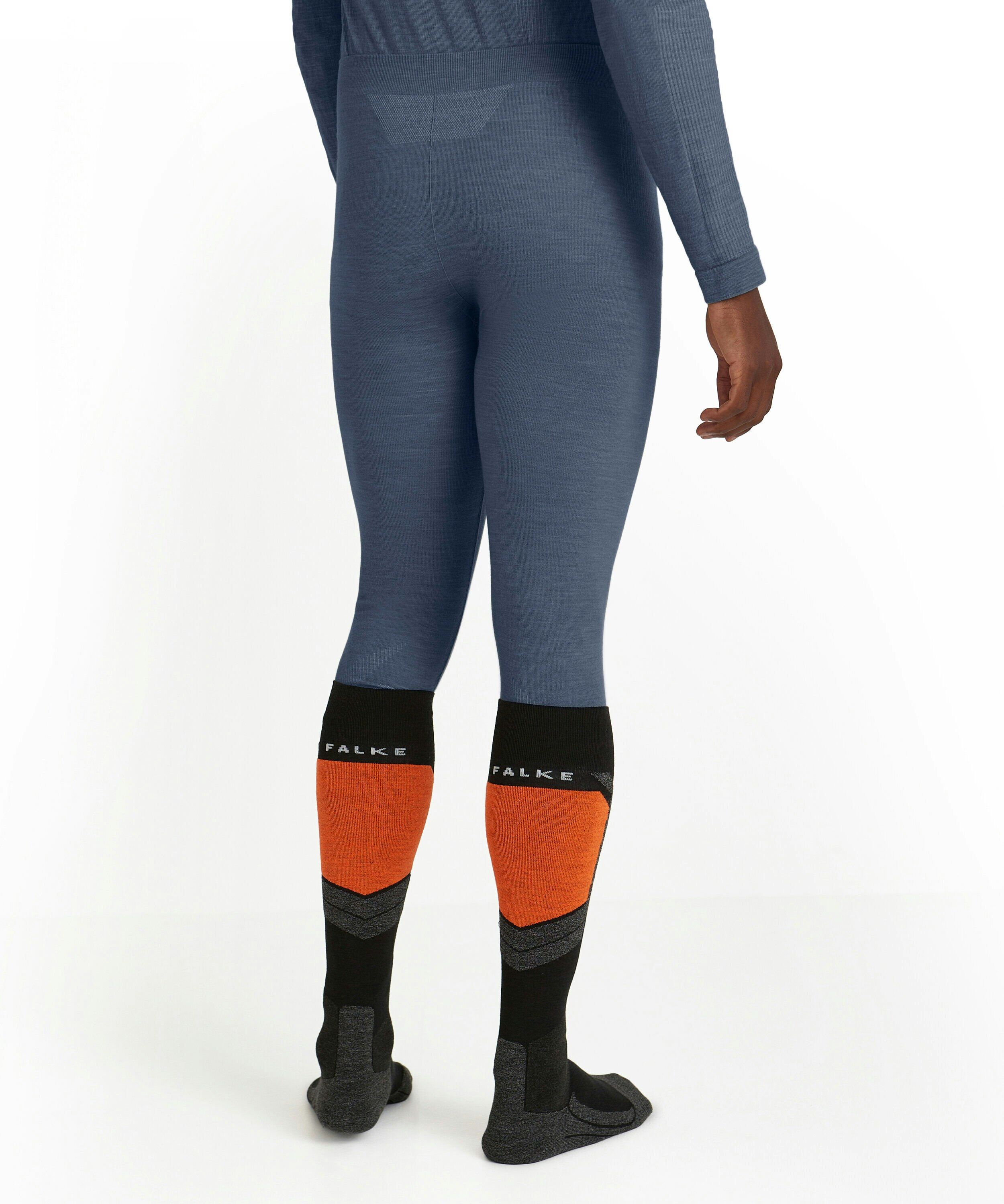 FALKE heren tights Wool-Tech, thermobroek, blauw (capitain)