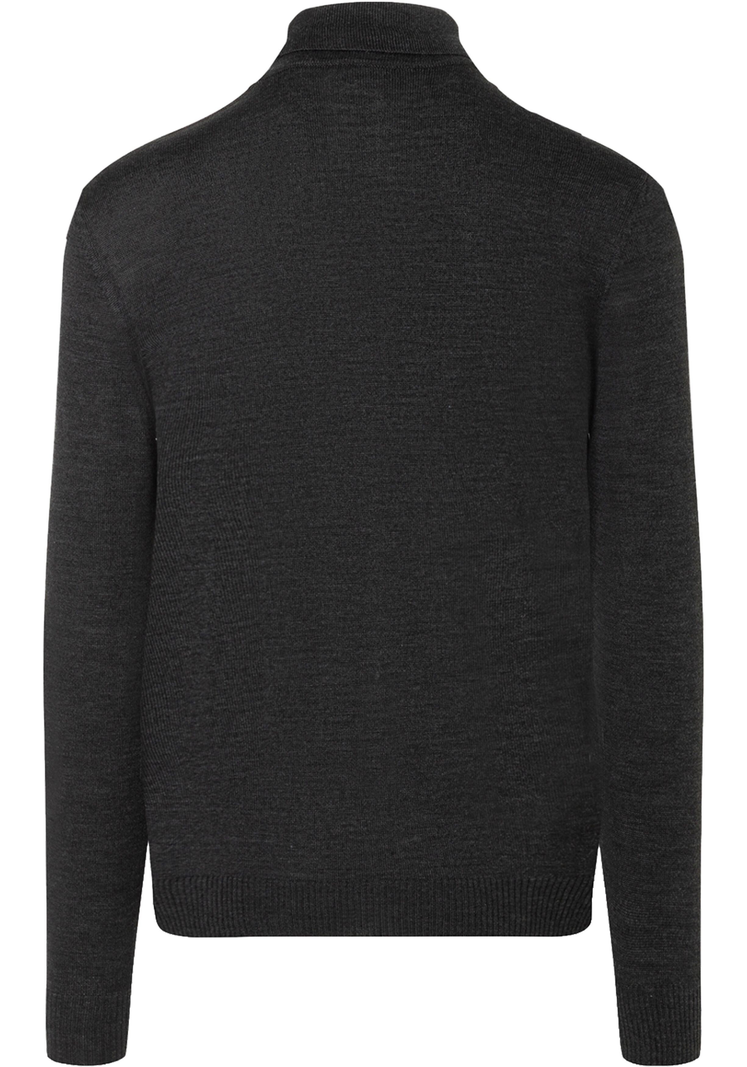 MAERZ Classic Fit heren coltrui wol, antraciet grijs