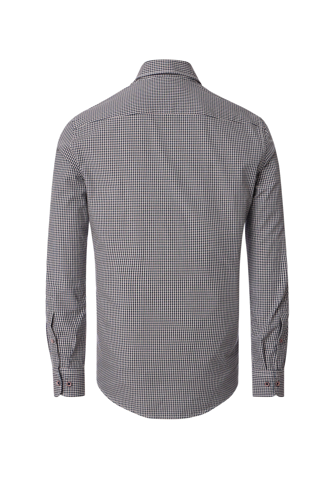 CASA MODA Sport casual fit overhemd, dobby, oranje geruit - 444306200-451 CASA MODA Sport casual fit overhemd, dobby, oranje geruit - 444306200-451